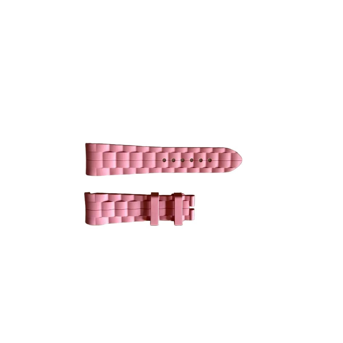Authentic Chopard Pink Rubber Watch Strap Band 22mm
