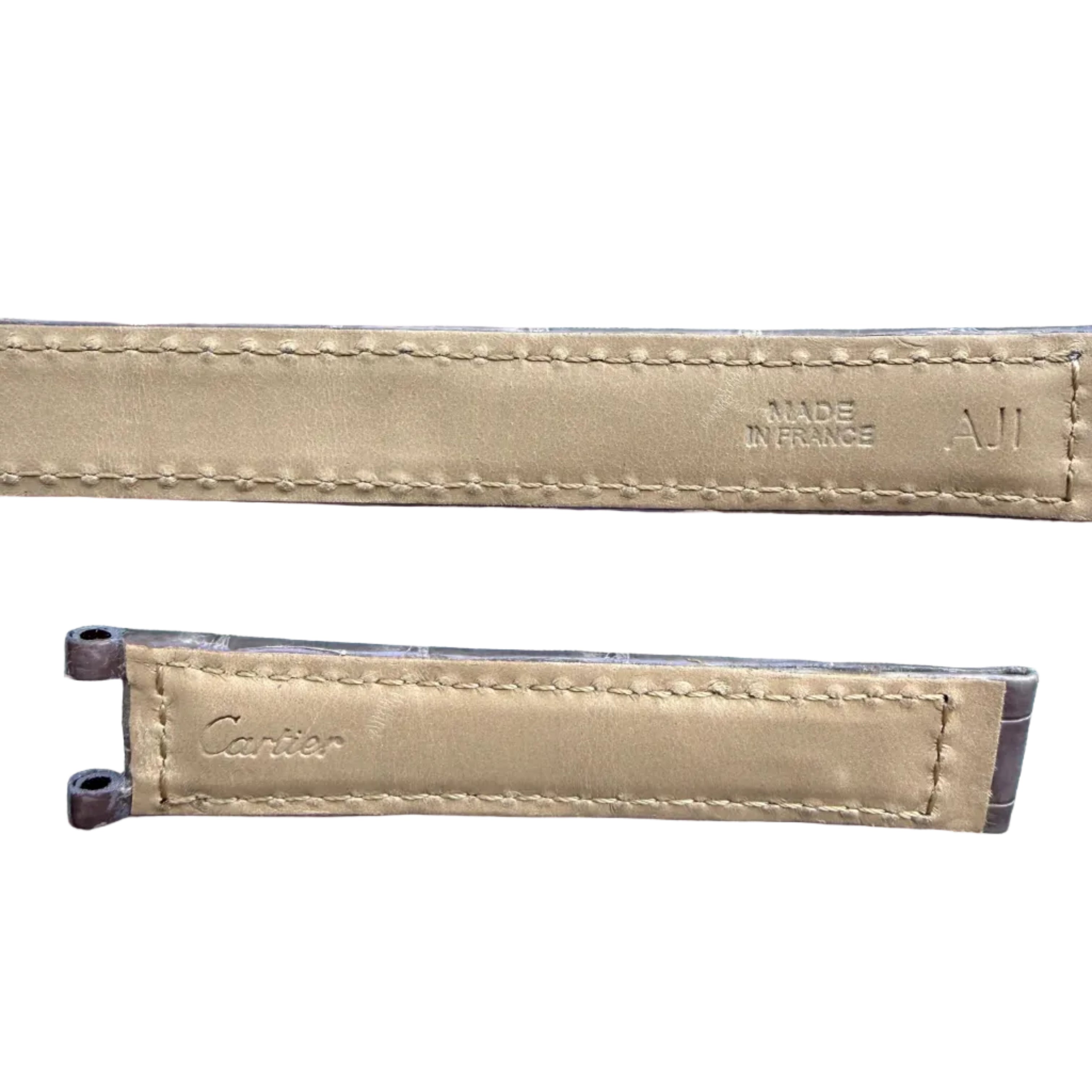 Authentic Cartier Pasha Lavender Alligator Watch Strap Band 14.75mm