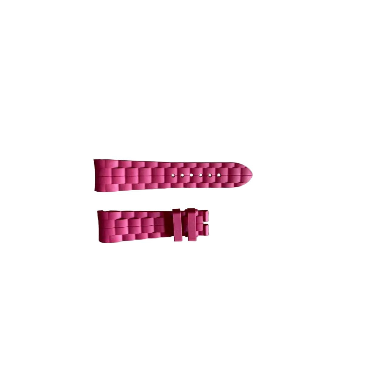 Authentic Chopard Pink Rubber Watch Strap Band 22mm