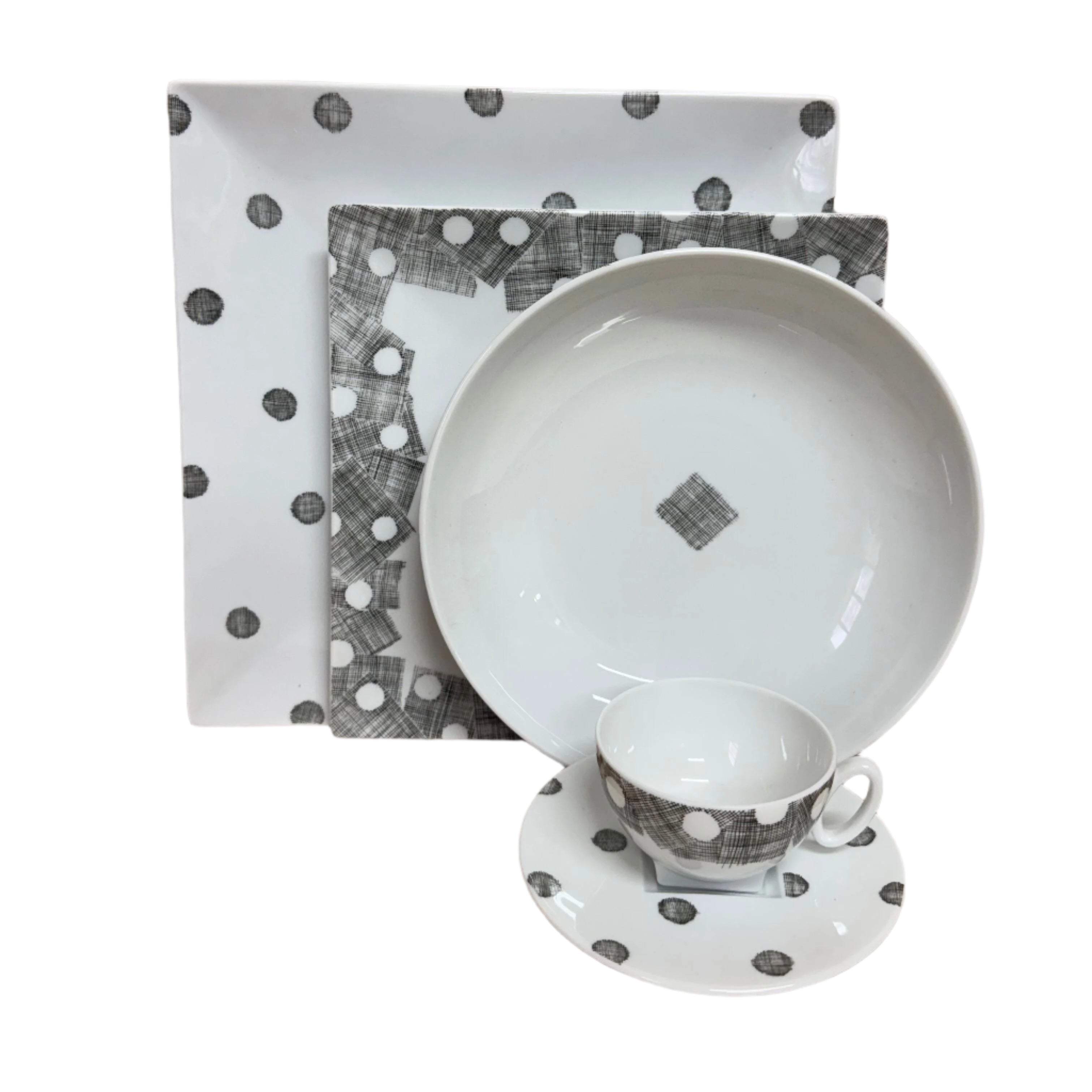 Richard Ginori Diagono Sketch 5 pc Dinner Place Setting