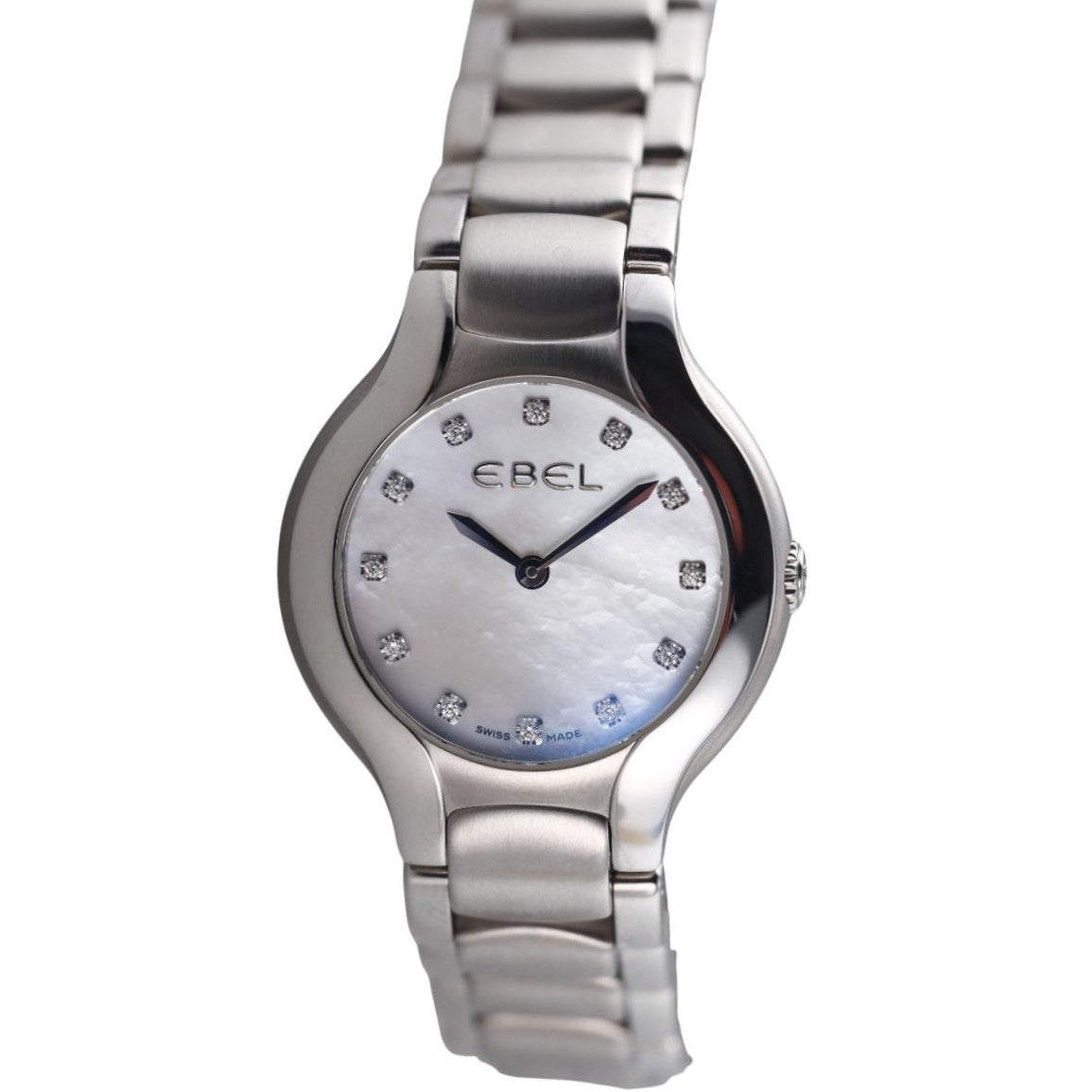 Ebel Beluga Collection Mother of Pearl Diamond Steel Lady's Watch 9256N22