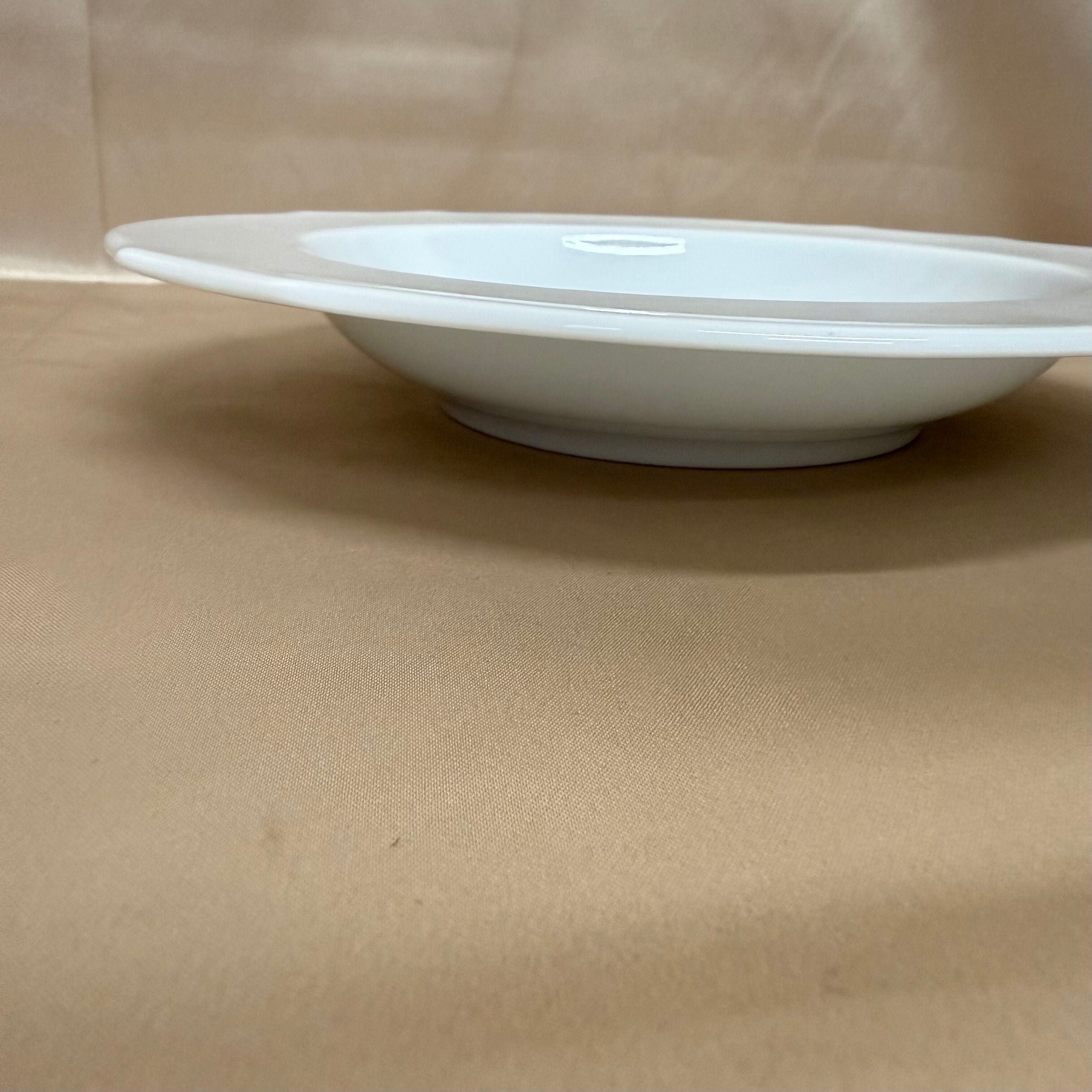 Richard Ginori Bianco White Plate Set of 3 Dinner Soup Dessert Plate Set