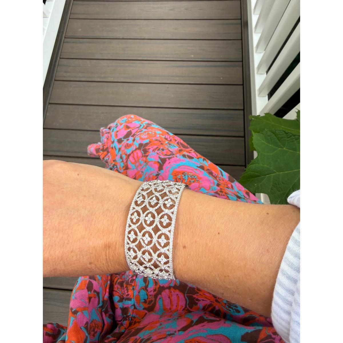 18k White Gold Diamond Bracelet