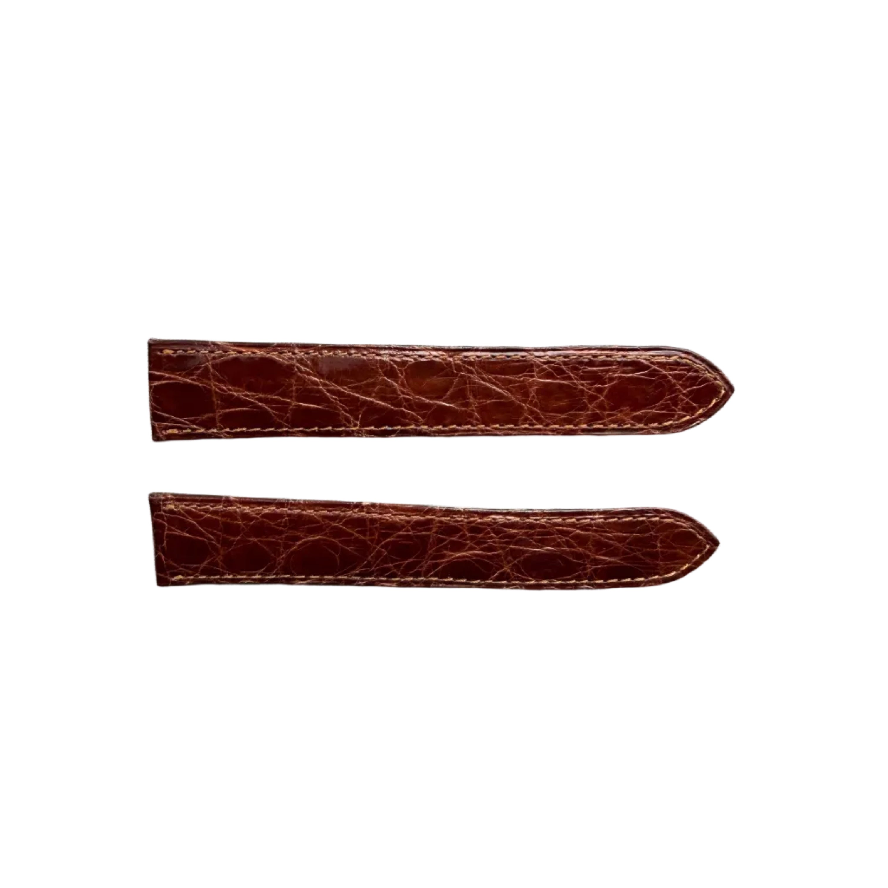 Authentic Cartier Brown Alligator Watch Strap Band 20mm KD18JD21