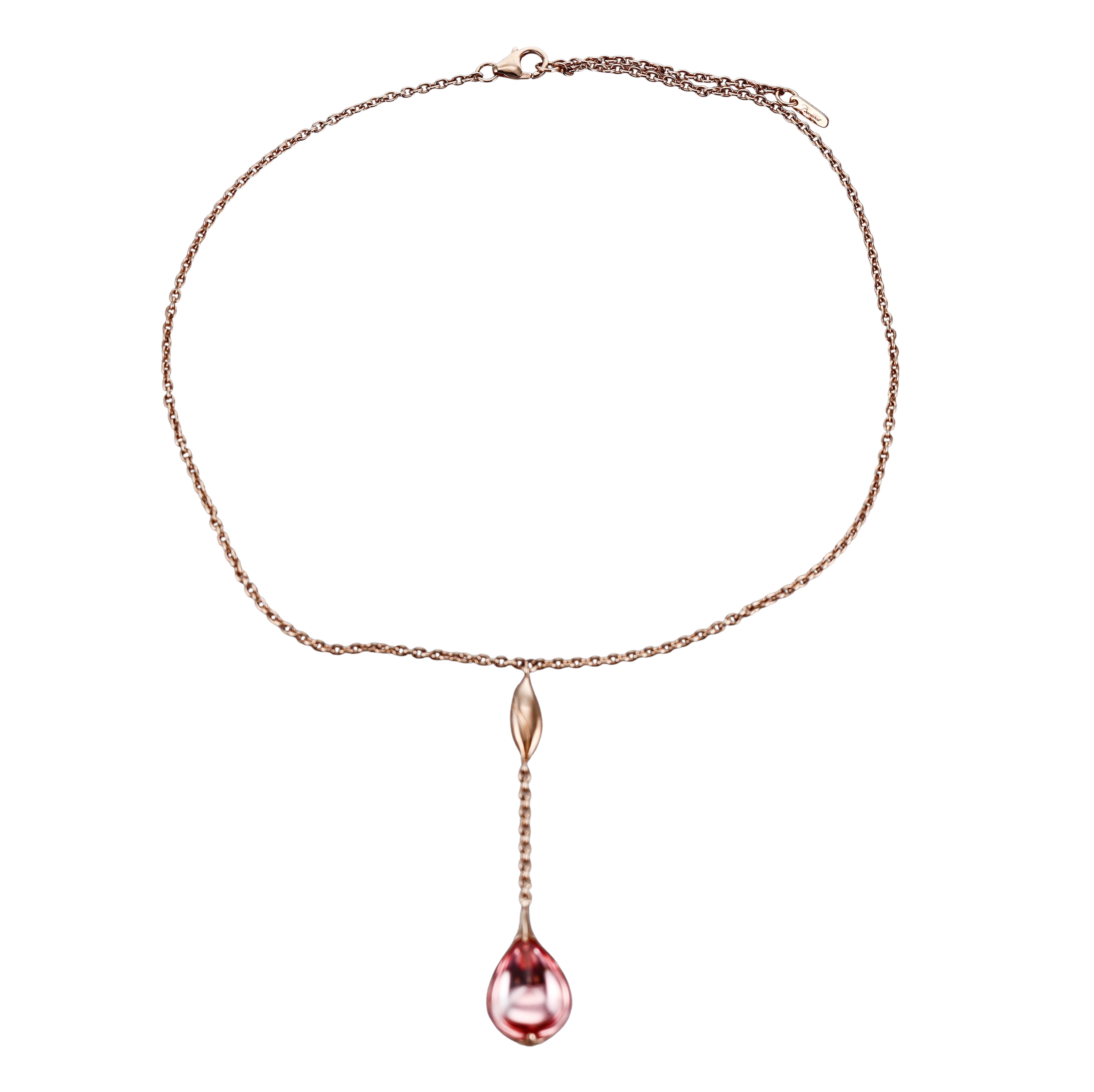 Baccarat 18k Gold Vermeil Sterling Silver Fleur De Psydelic Necklace 2806964