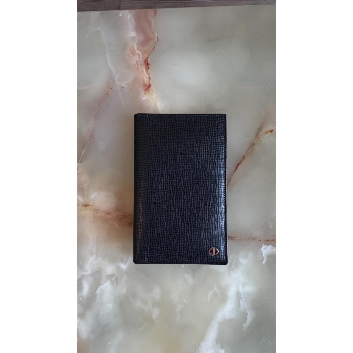 Davidoff Black Leather Wallet Cardholder 102400