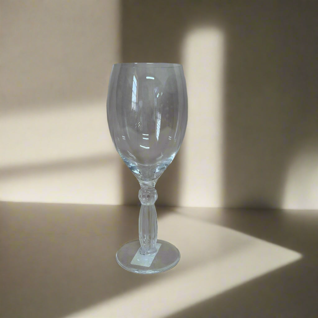Lalique Luxor Crystal Wine Glass