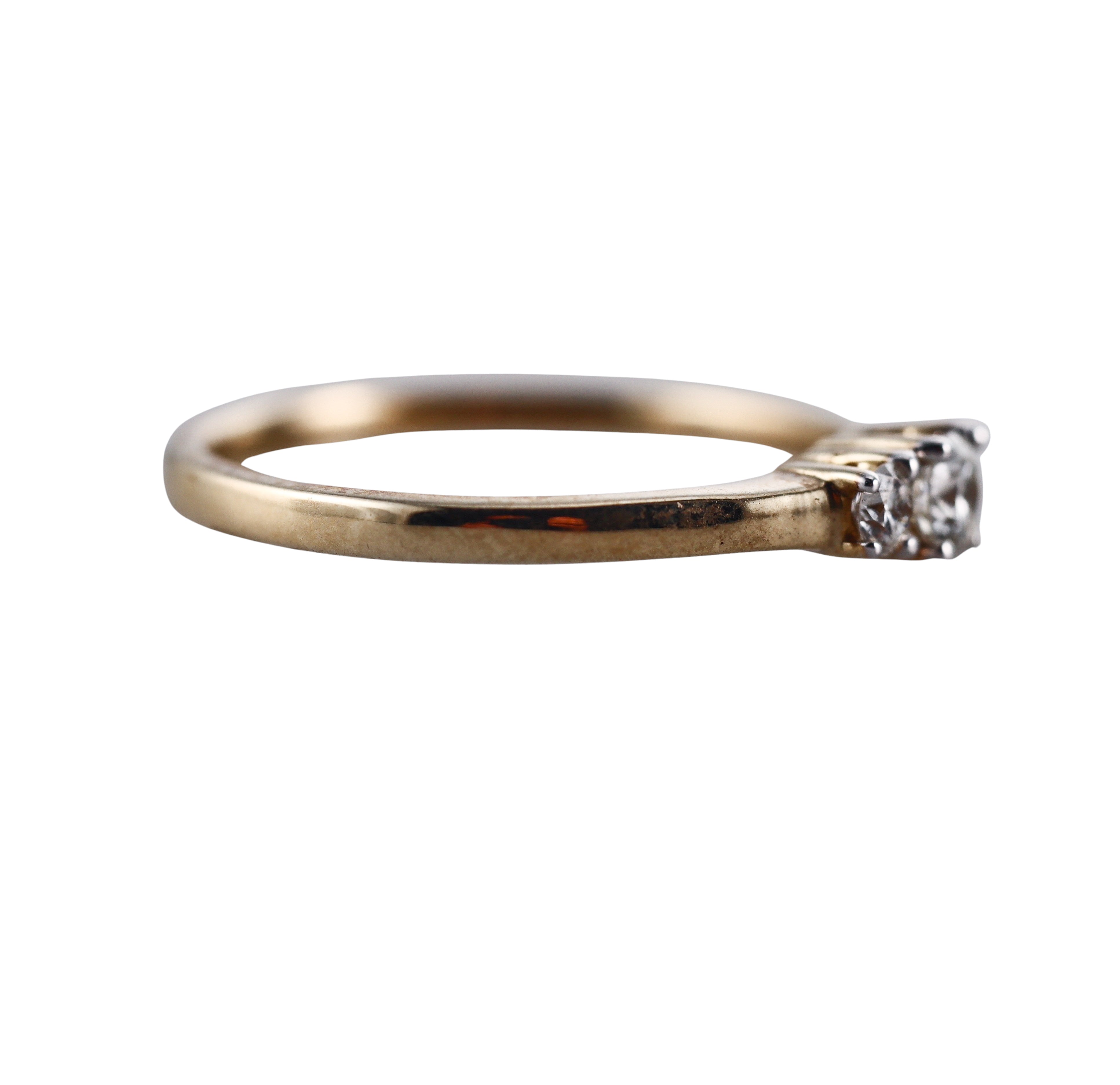 Kallati Yellow Gold Diamond Engagement Ring