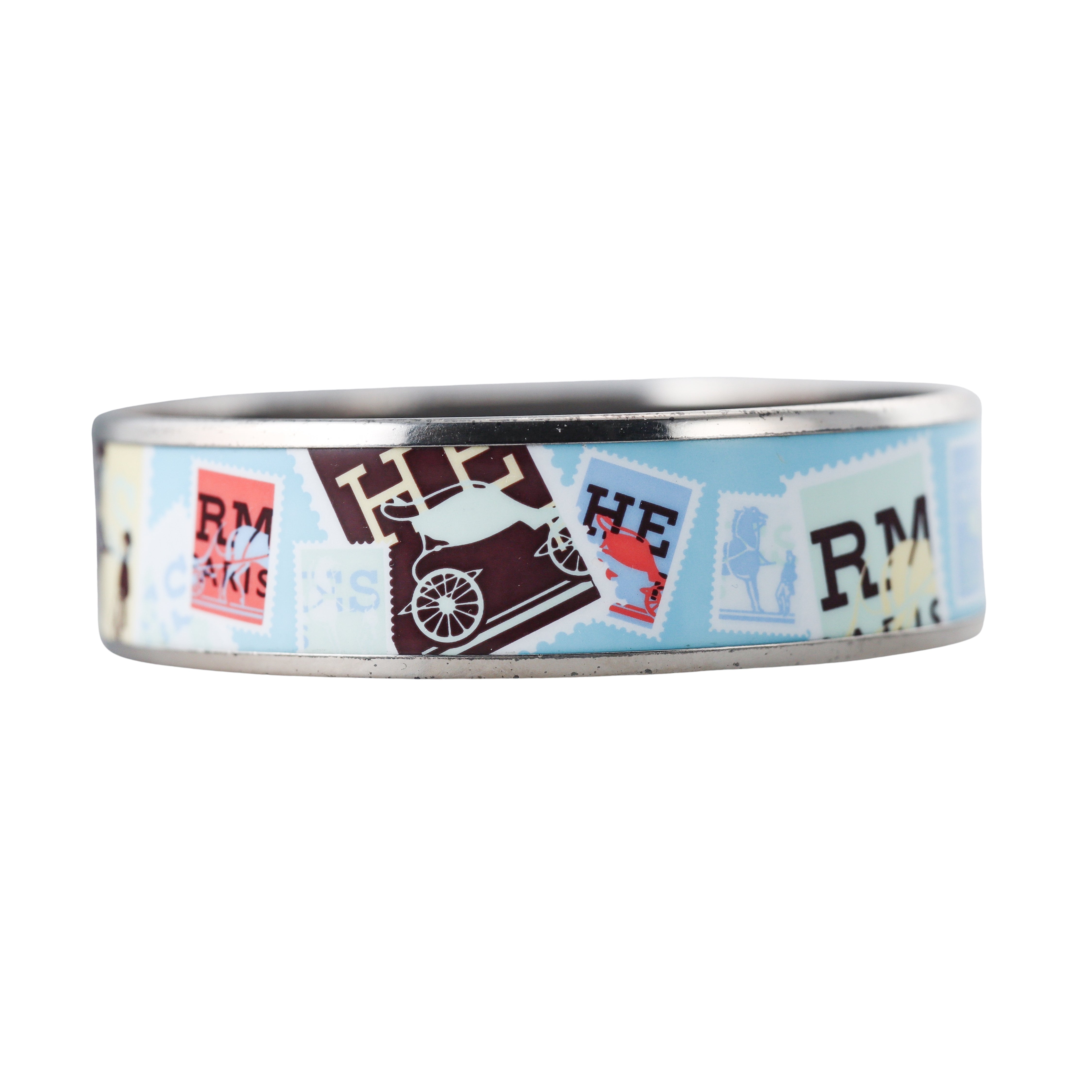 Hermes Enamel Bangle Bracelet