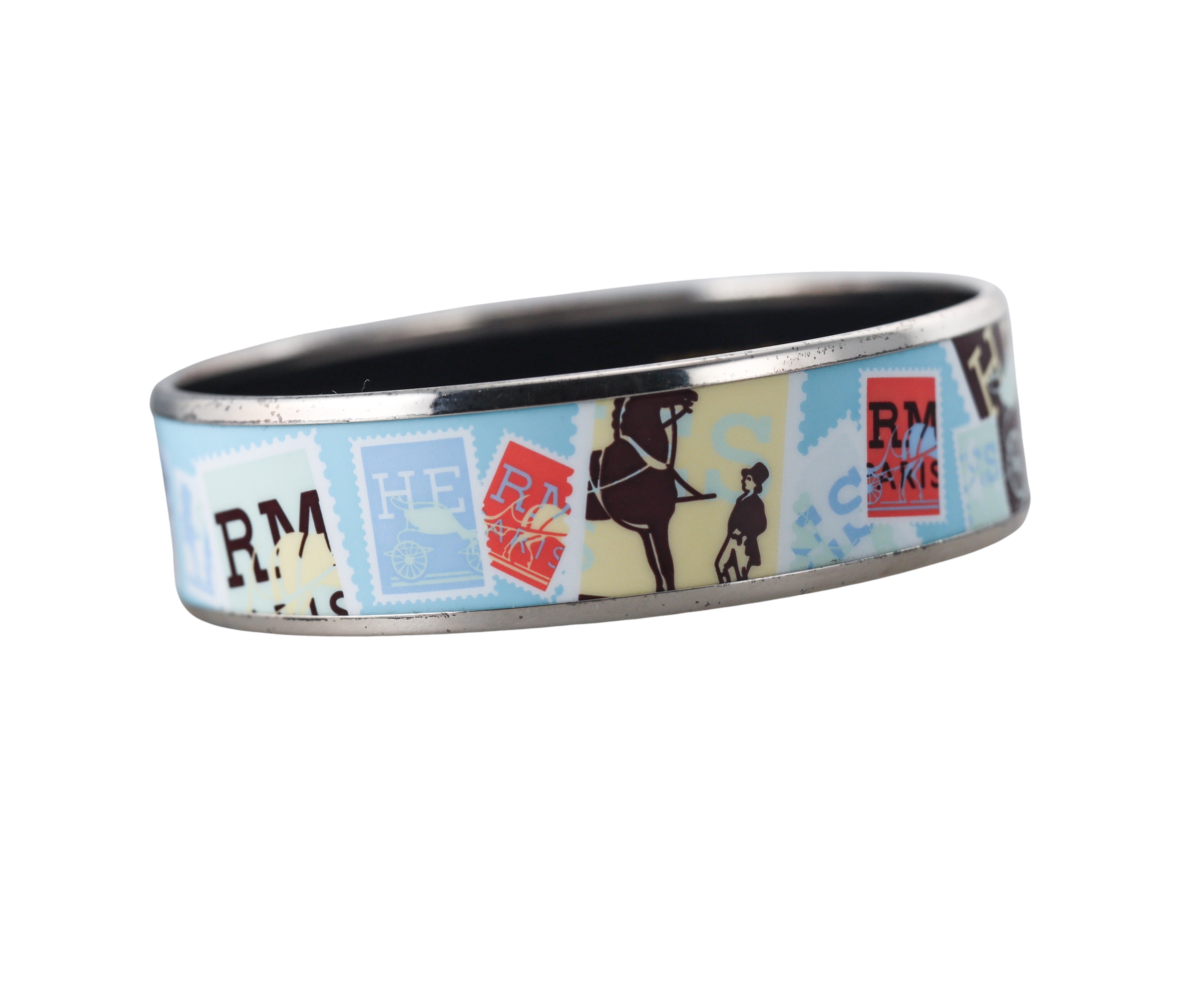Hermes Enamel Bangle Bracelet