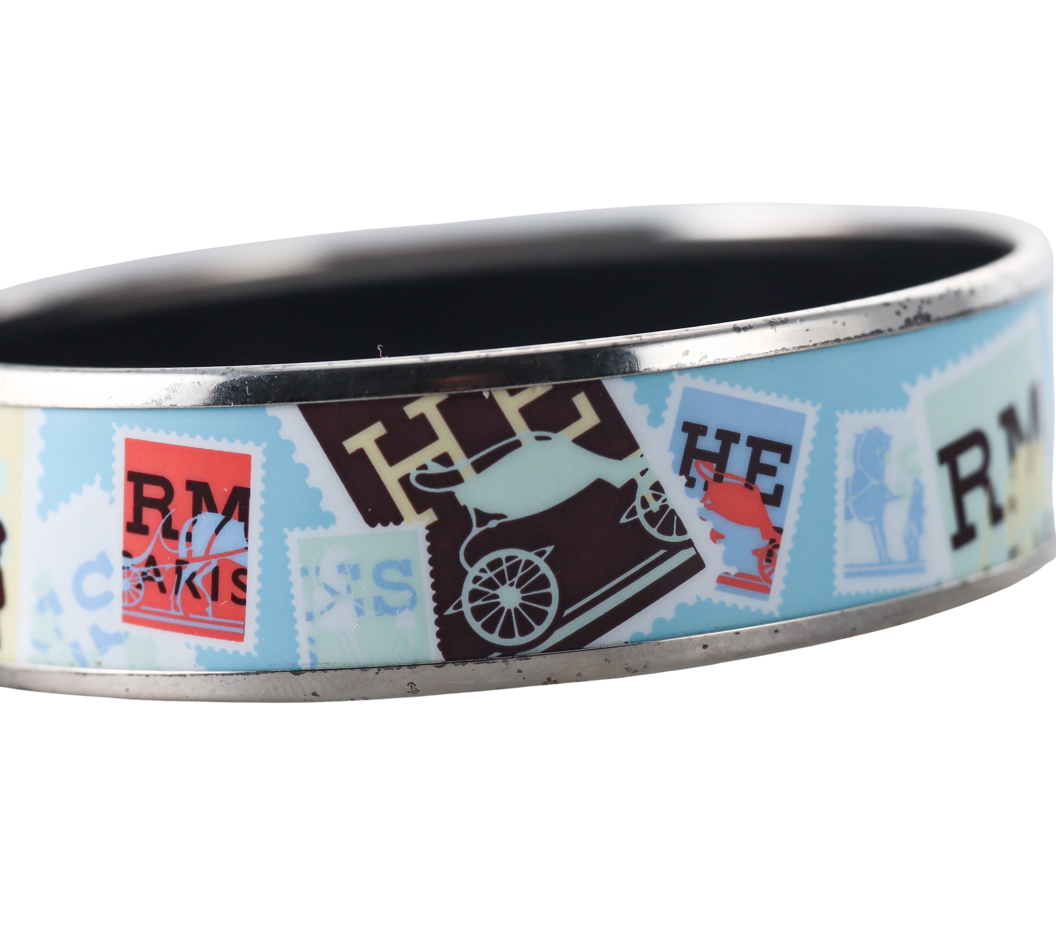 Hermes Enamel Bangle Bracelet