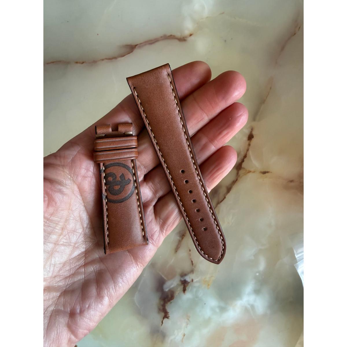 Authentic Bell & Ross Brown Leather Watch Strap Band 22mm