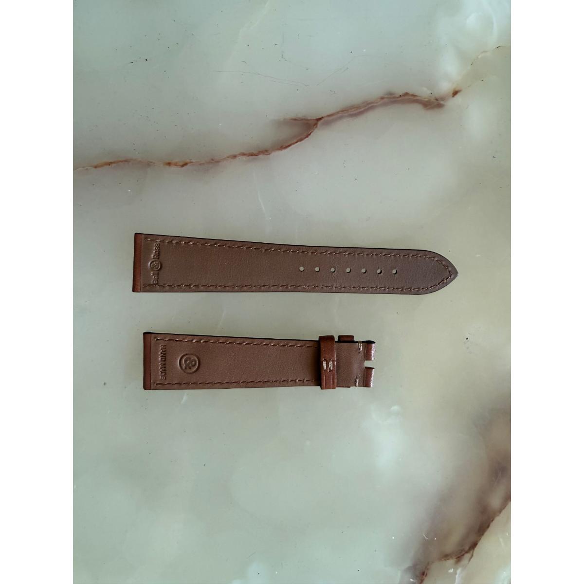 Authentic Bell & Ross Brown Leather Watch Strap Band 22mm