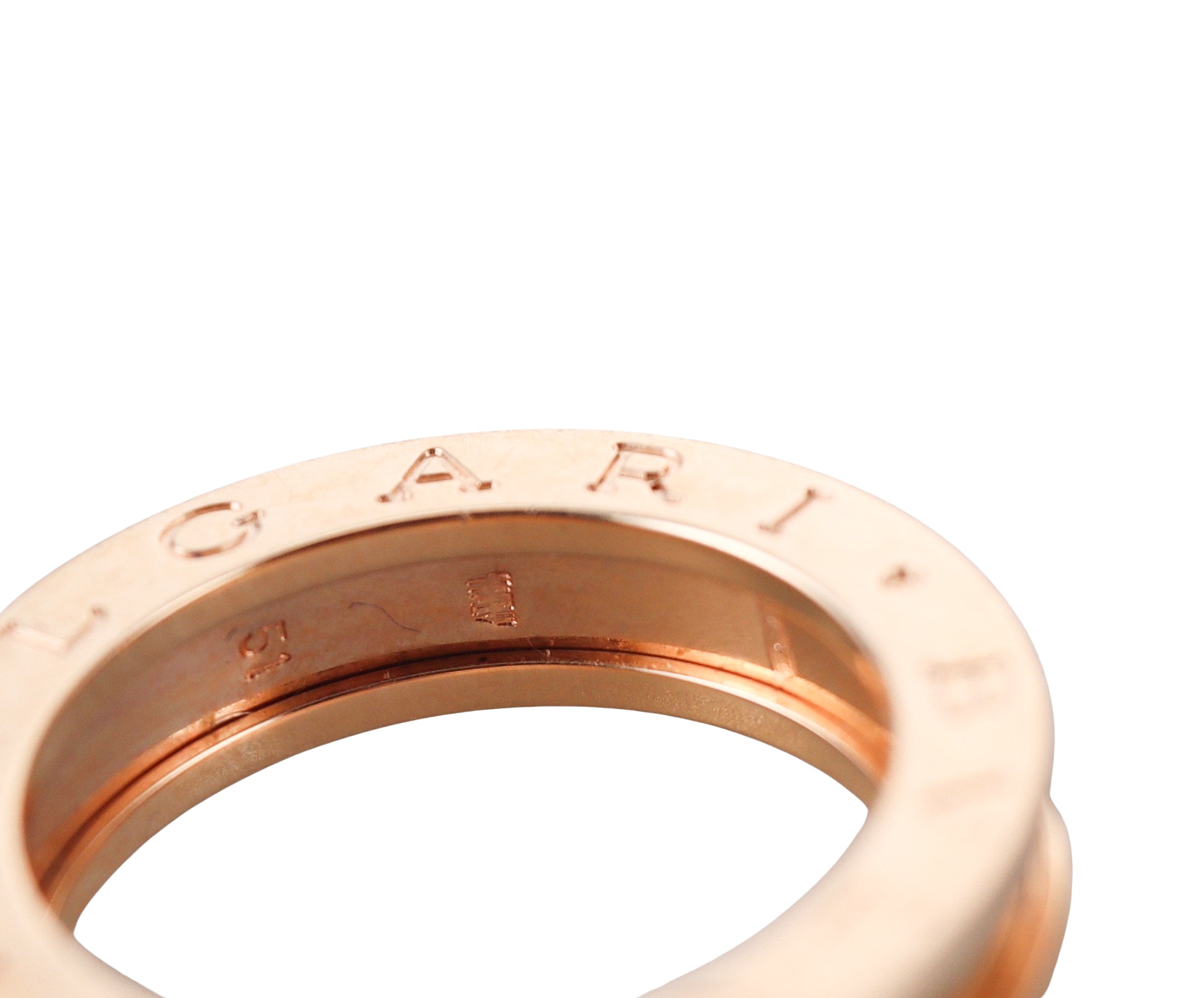 Bvlgari Bulgari B.Zero1 18k Rose Gold Band Ring
