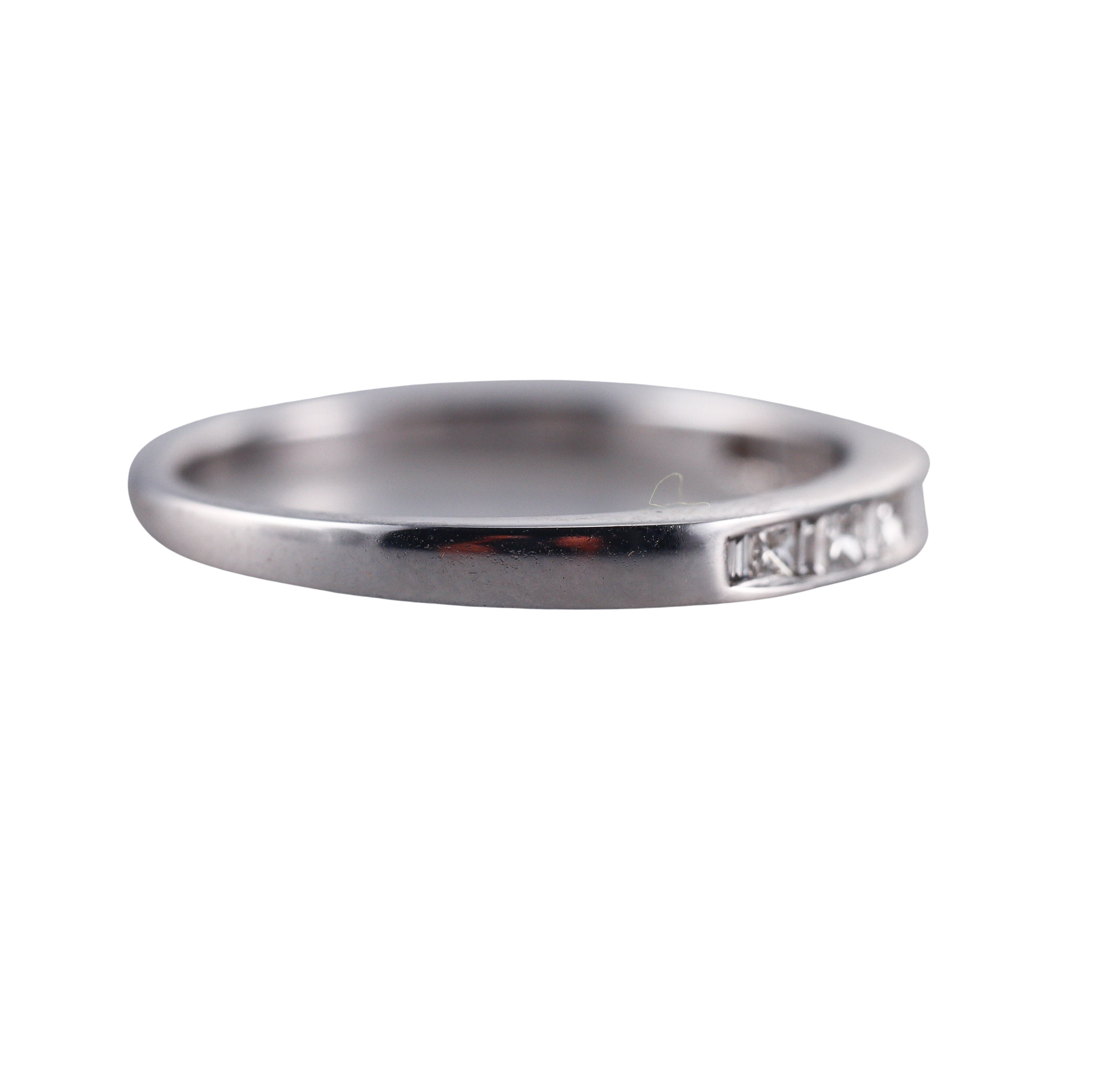 Kallati White Gold Diamond Wedding Band Ring