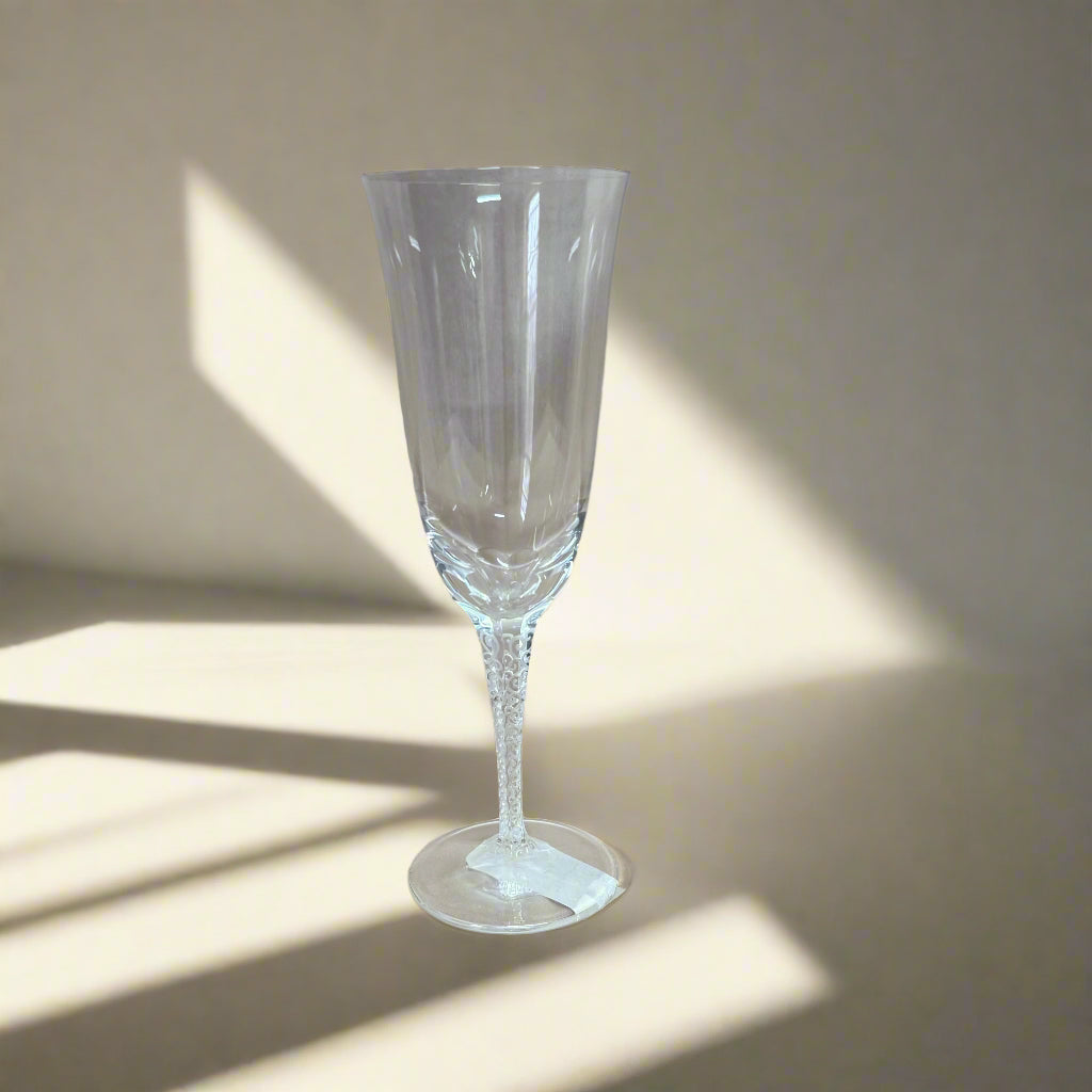 Lalique Crystal Treves Champagne Glass