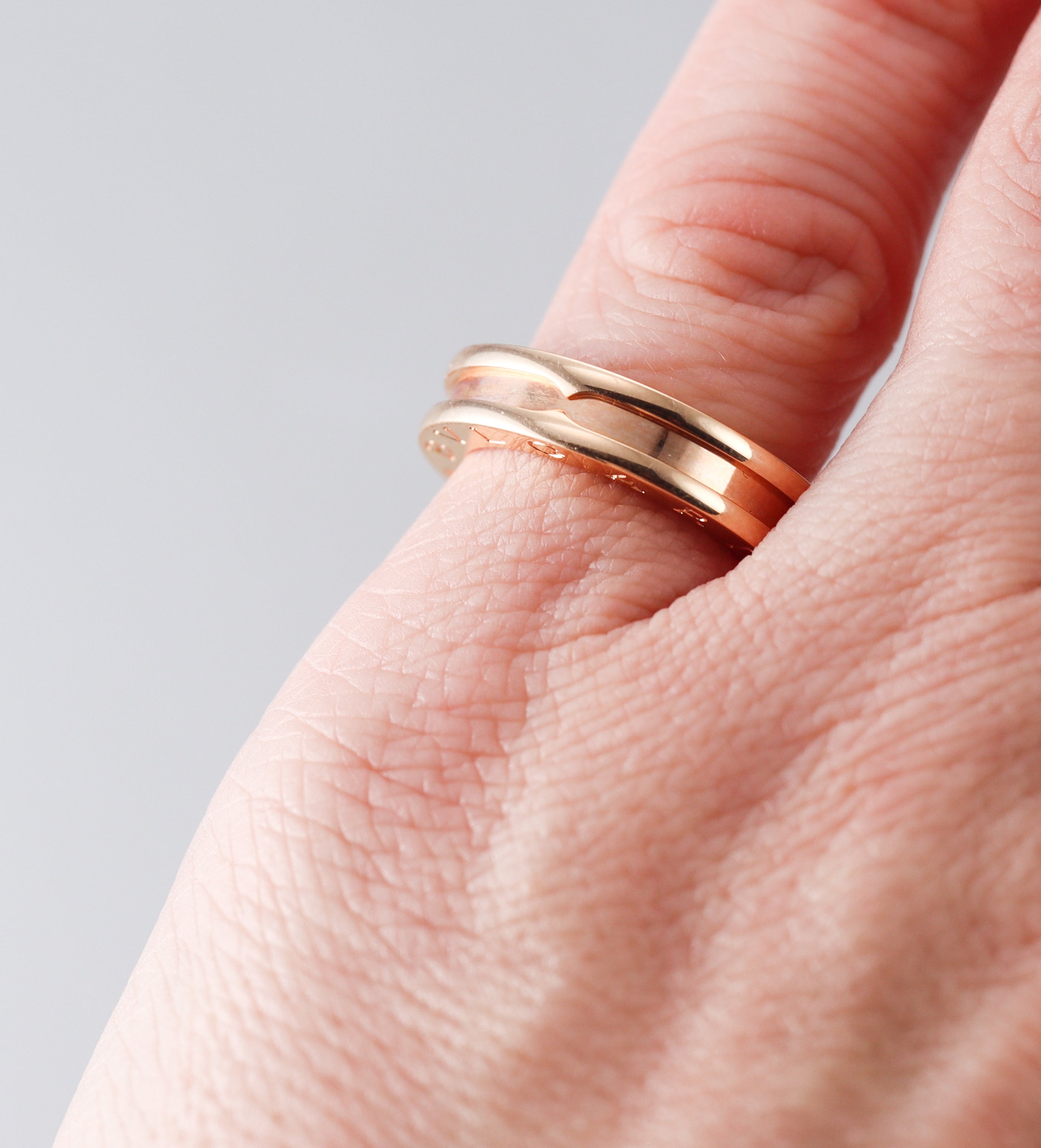 Bvlgari Bulgari B.Zero1 18k Rose Gold Band Ring