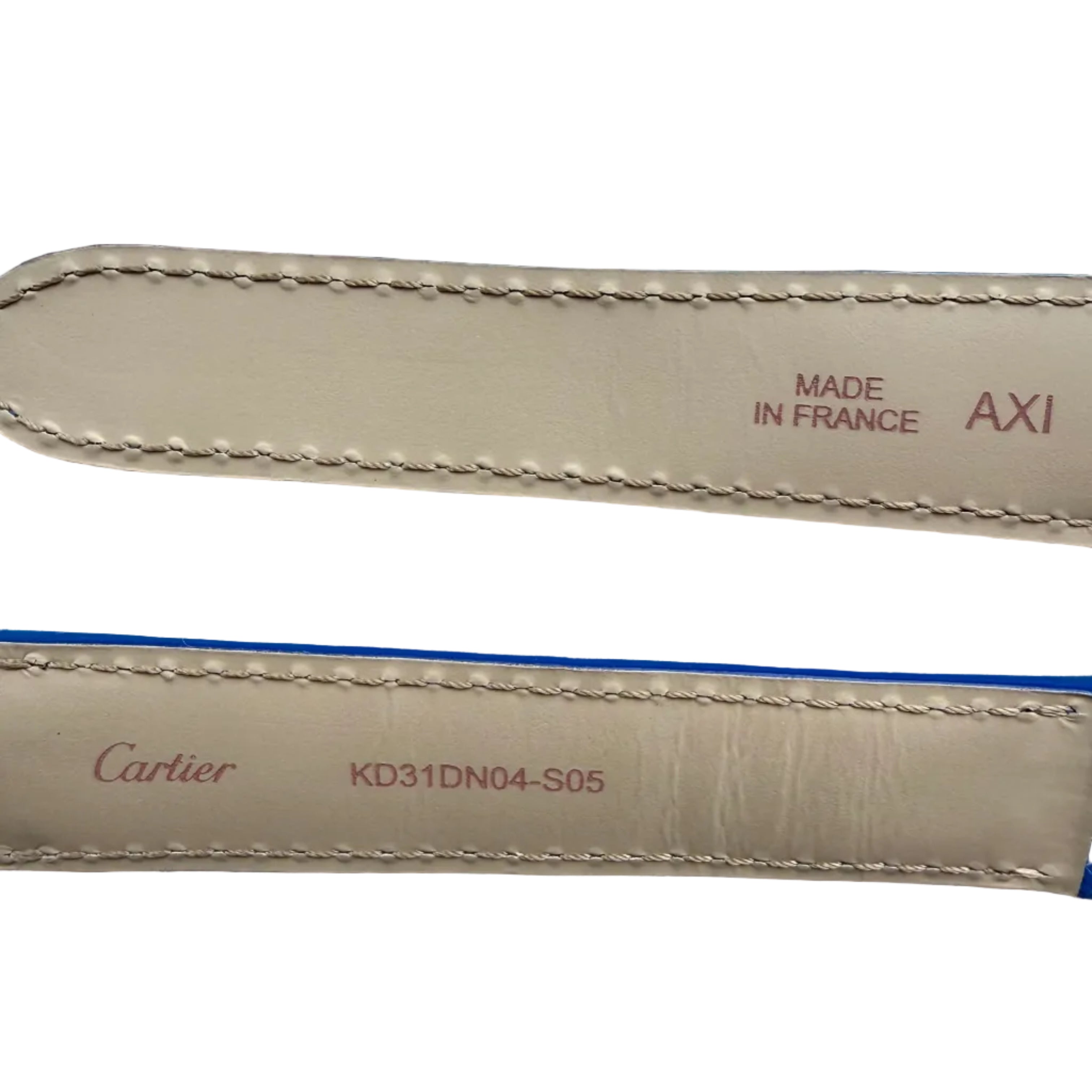 Authentic Cartier Blue Alligator Watch Strap Band 18.50mm KD31DN04-S05