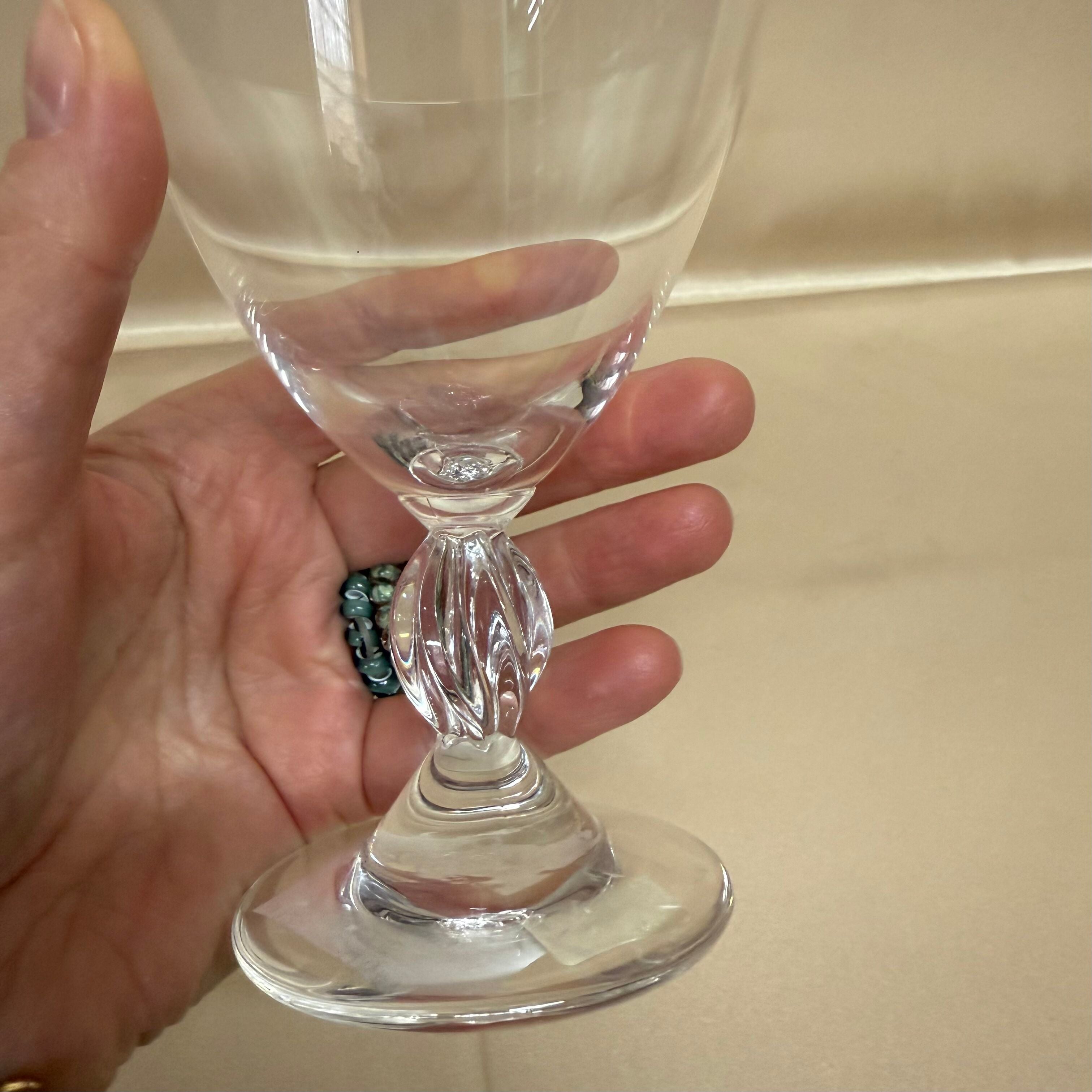 Lalique Crystal Frejus Champagne Tall Sherbet Flute
