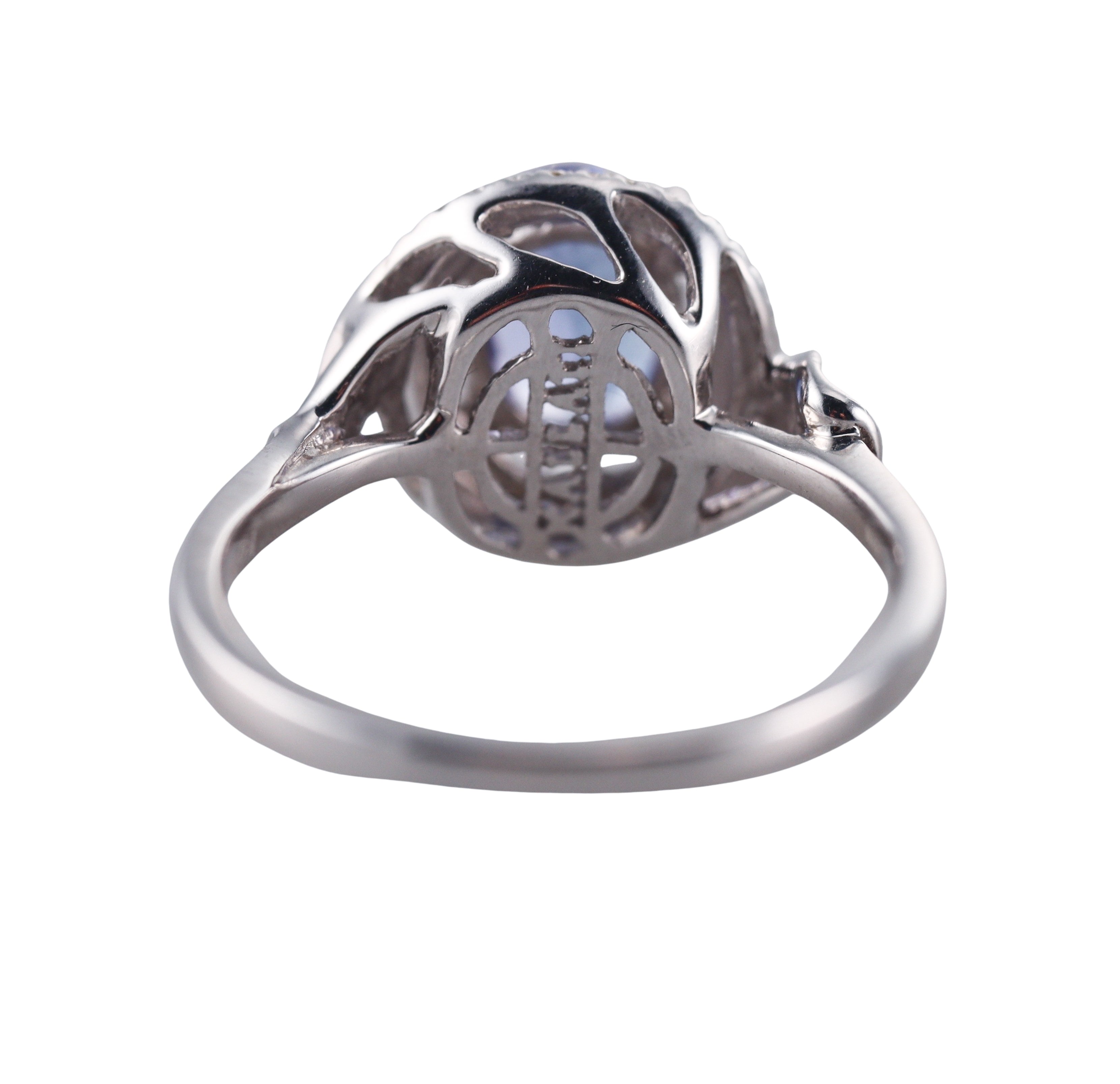 Kallati White Gold Tanzanite Diamond Ring