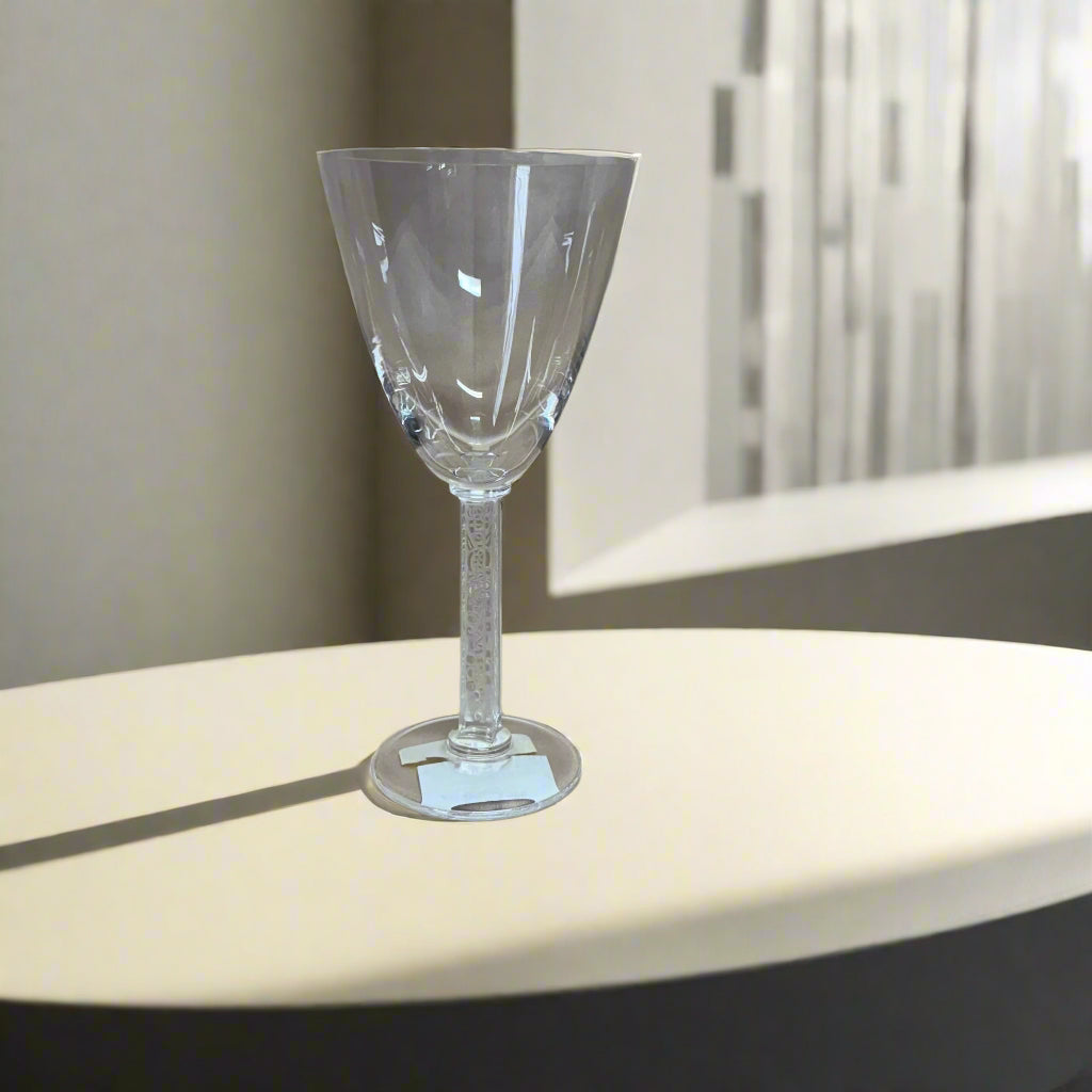 Lalique Crystal Phalsbourg Claret Wine Glass