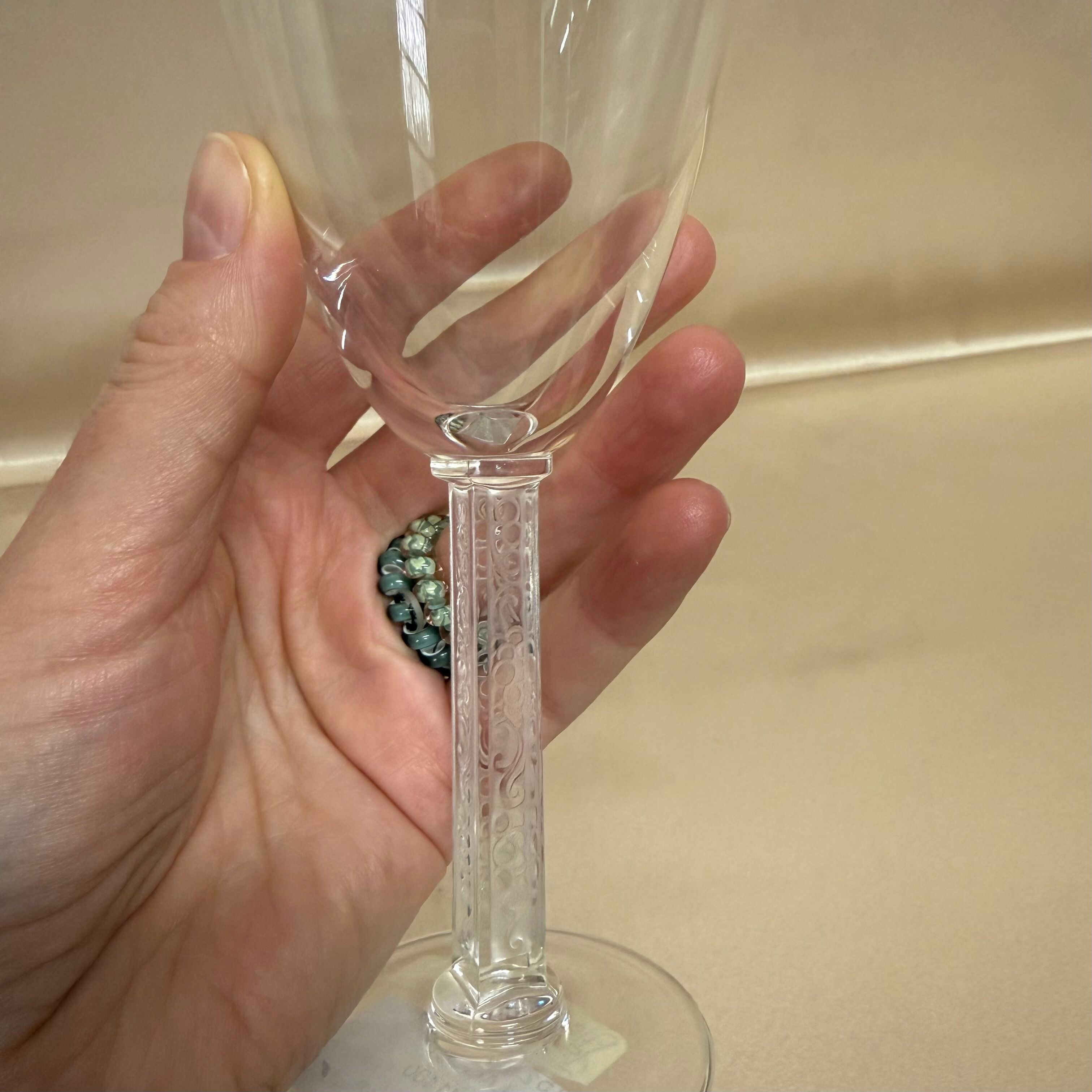 Lalique Crystal Phalsbourg Claret Wine Glass