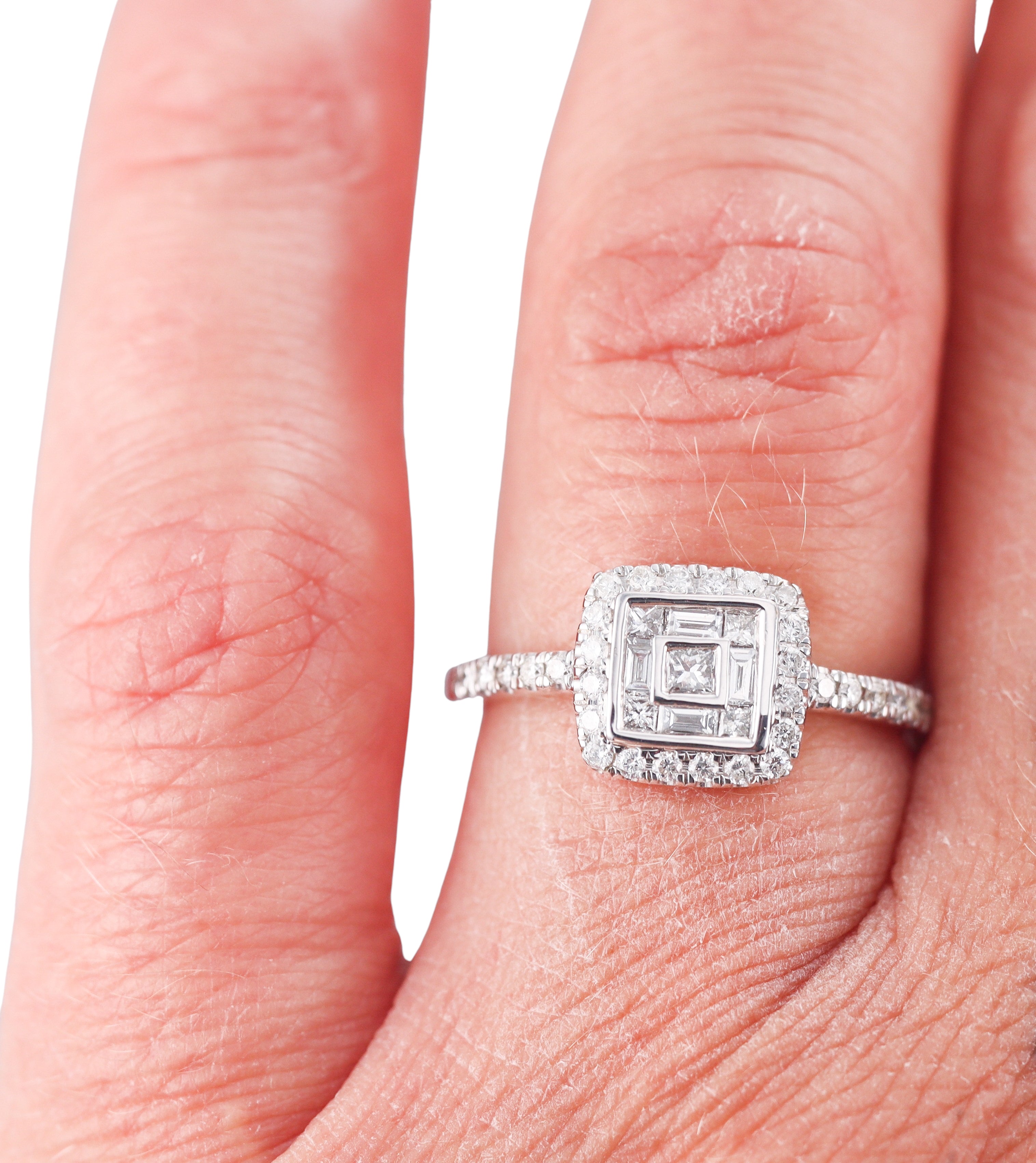 Kallati White Gold Diamond Engagement Ring