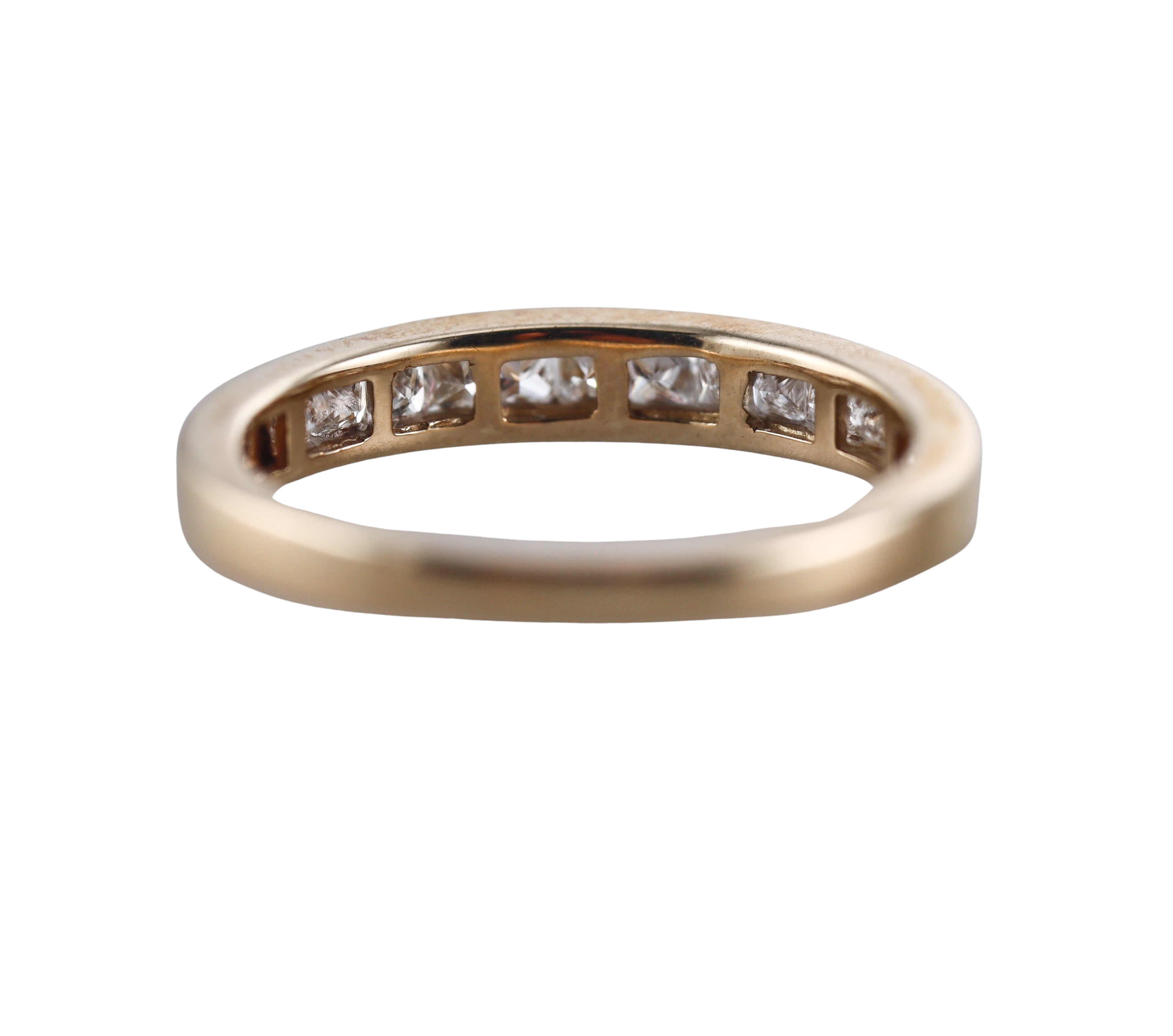 Kallati Yellow Gold Diamond Wedding Band Ring
