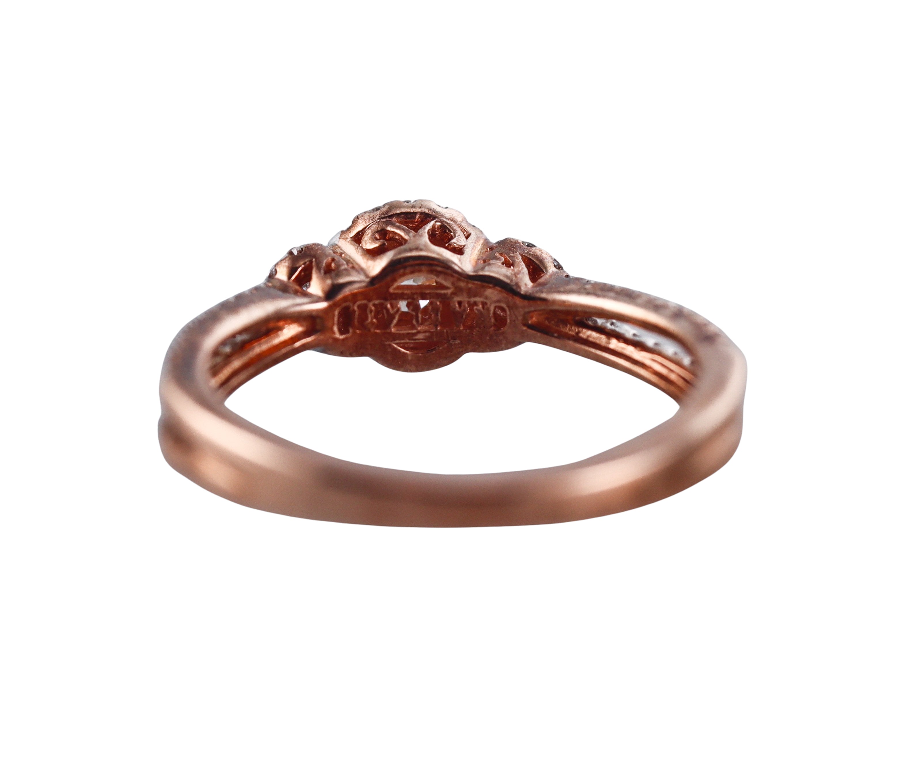 Kallati Rose Gold Diamond Engagement Ring