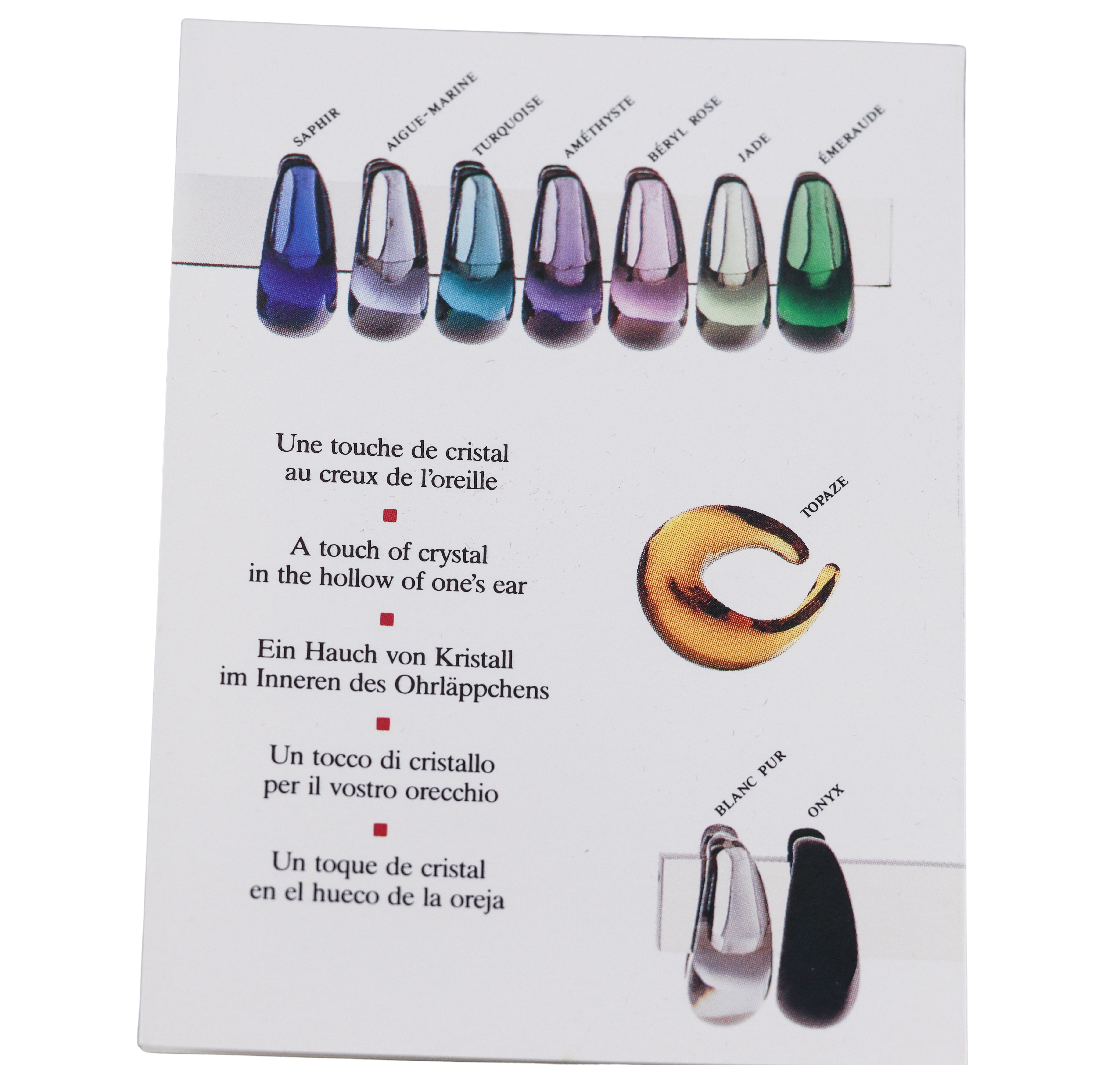 Baccarat Light Blue Crystal  Earrings 1894404