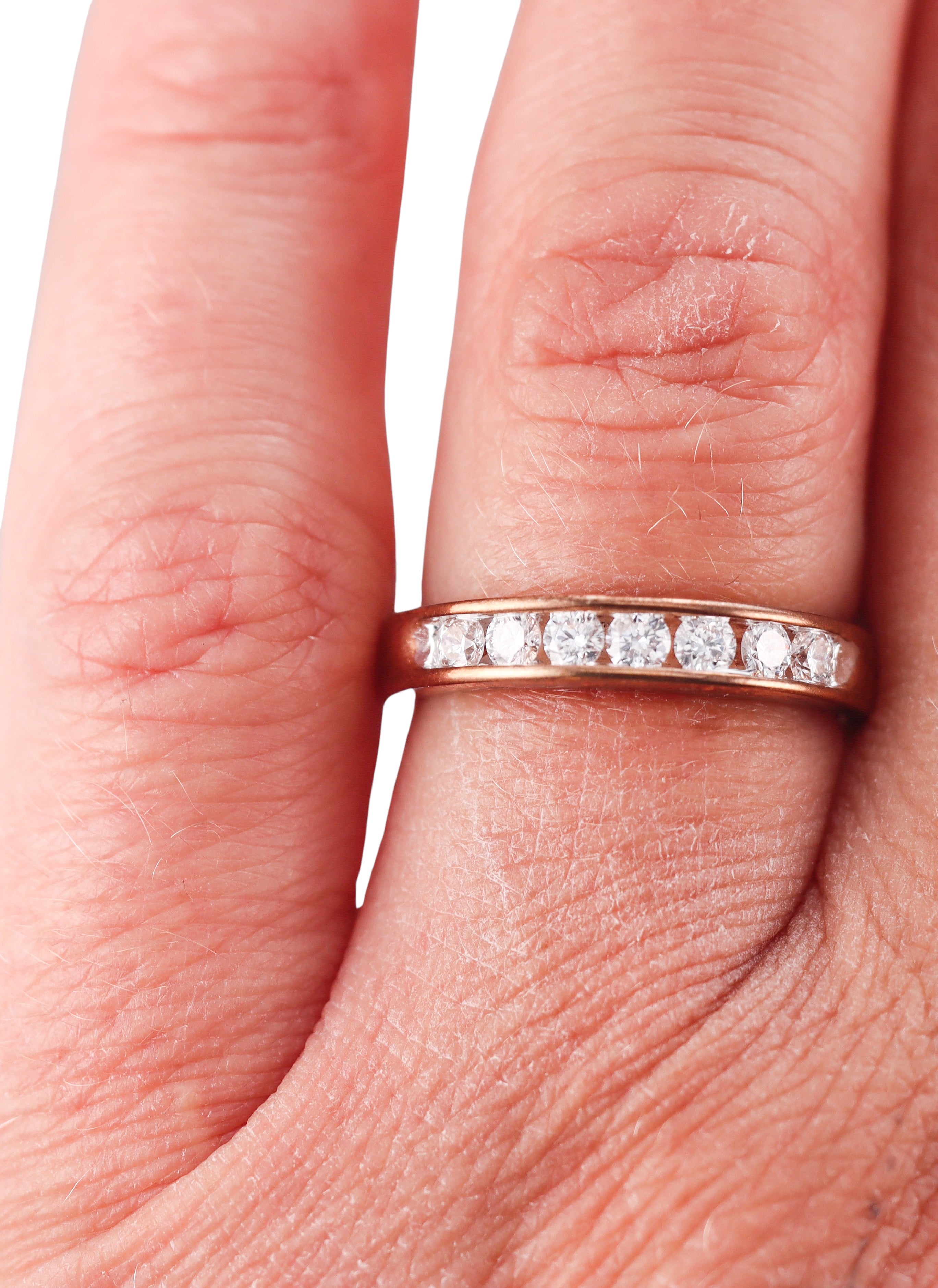 Kallati Rose Gold 0.50ctw Diamond Band Ring