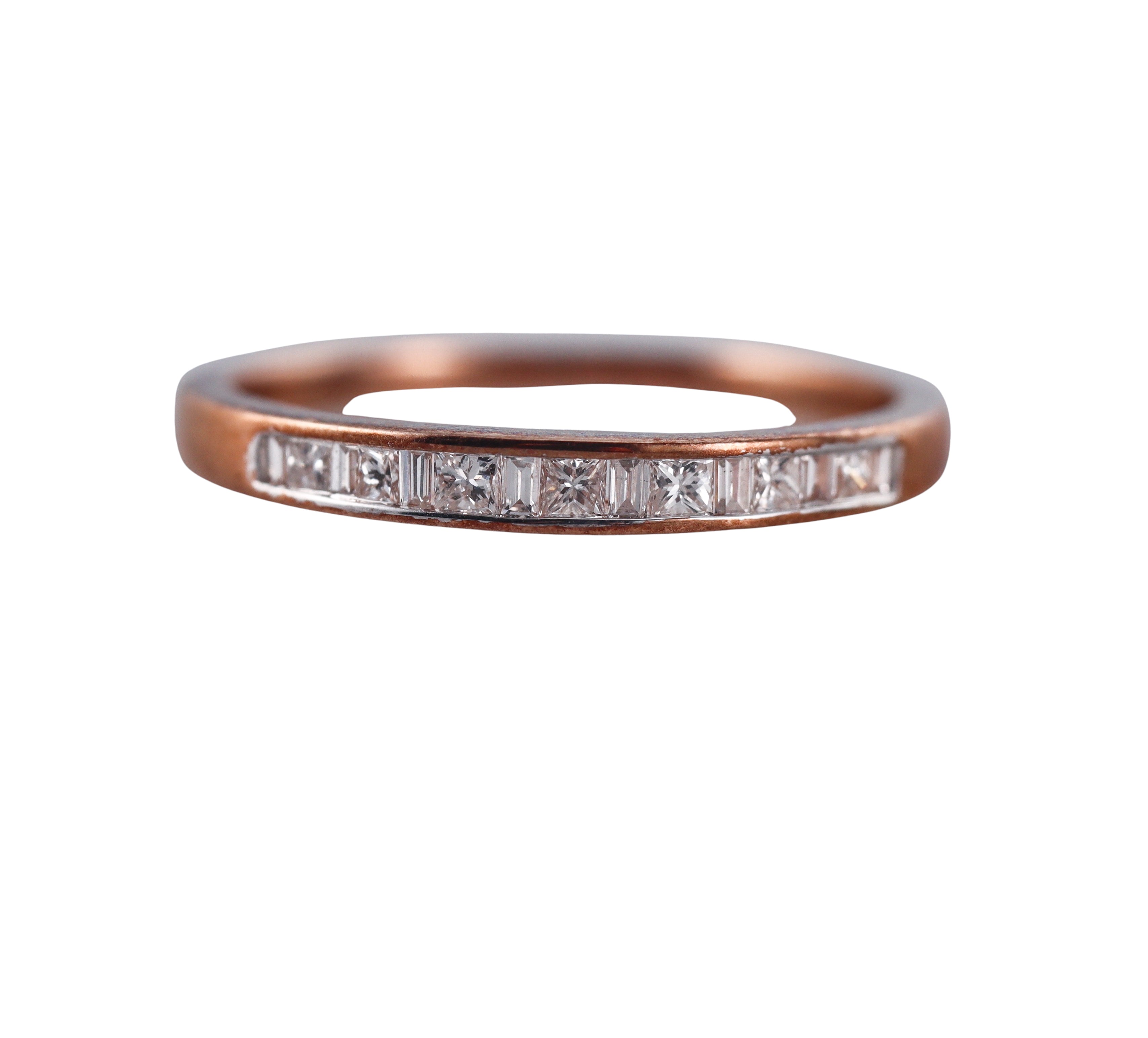 Kallati Rose Gold Diamond Band Ring