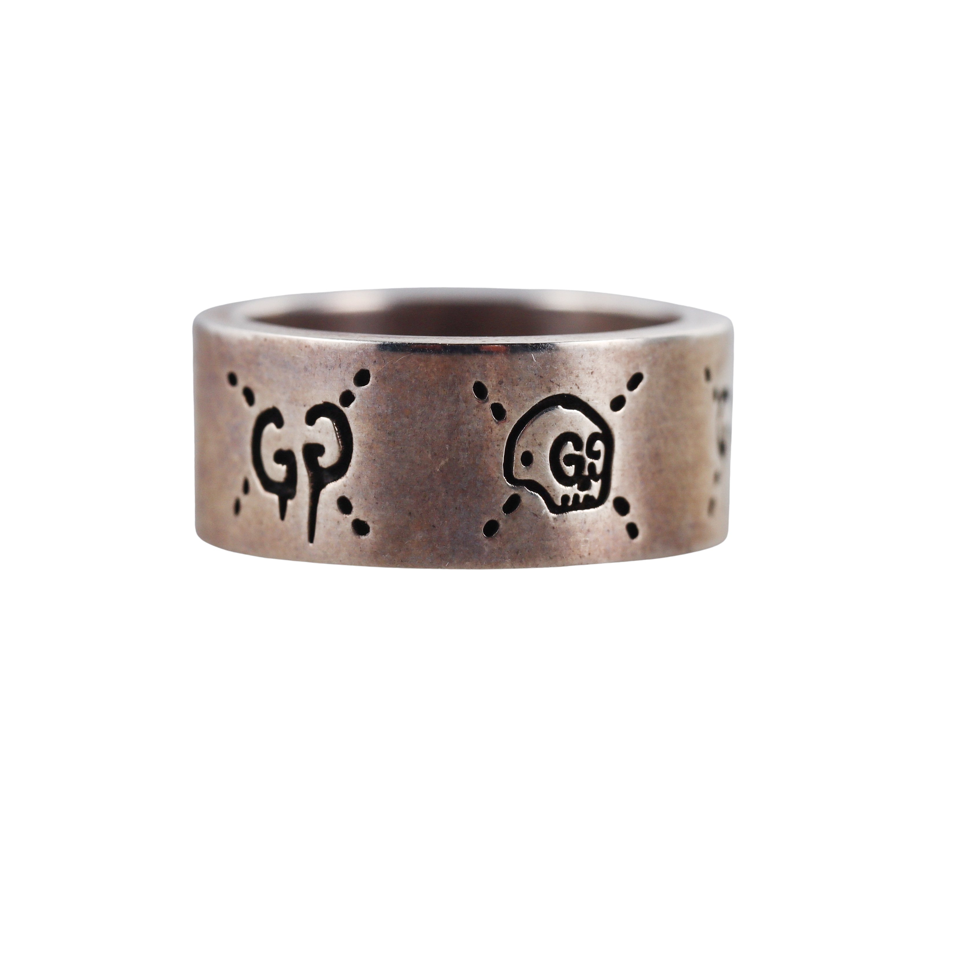 Gucci Sterling Silver Band Ring Retail $340