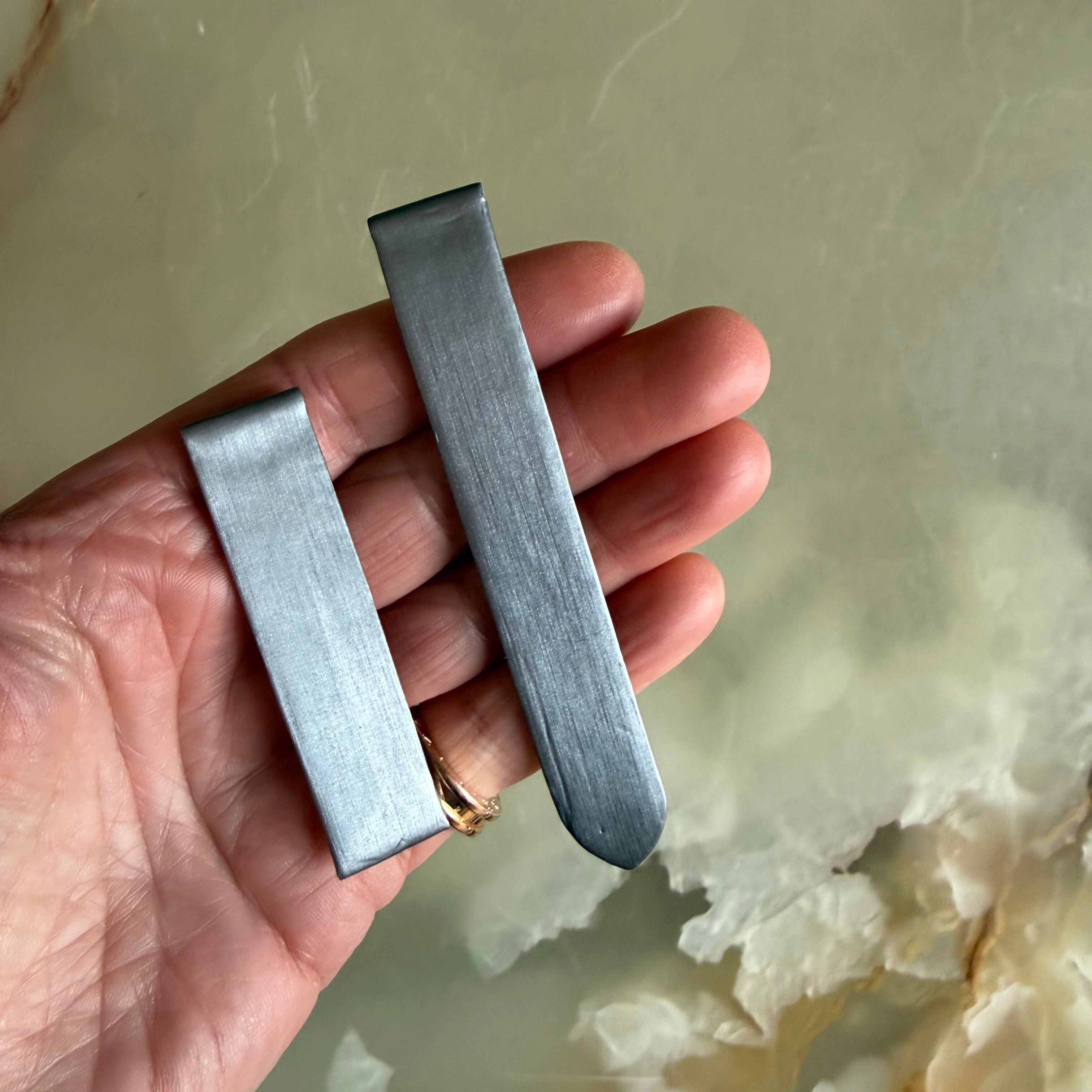 Authentic Cartier Gray Satin & Leather Watch Strap Band 15.35mm KD11SW07-S22