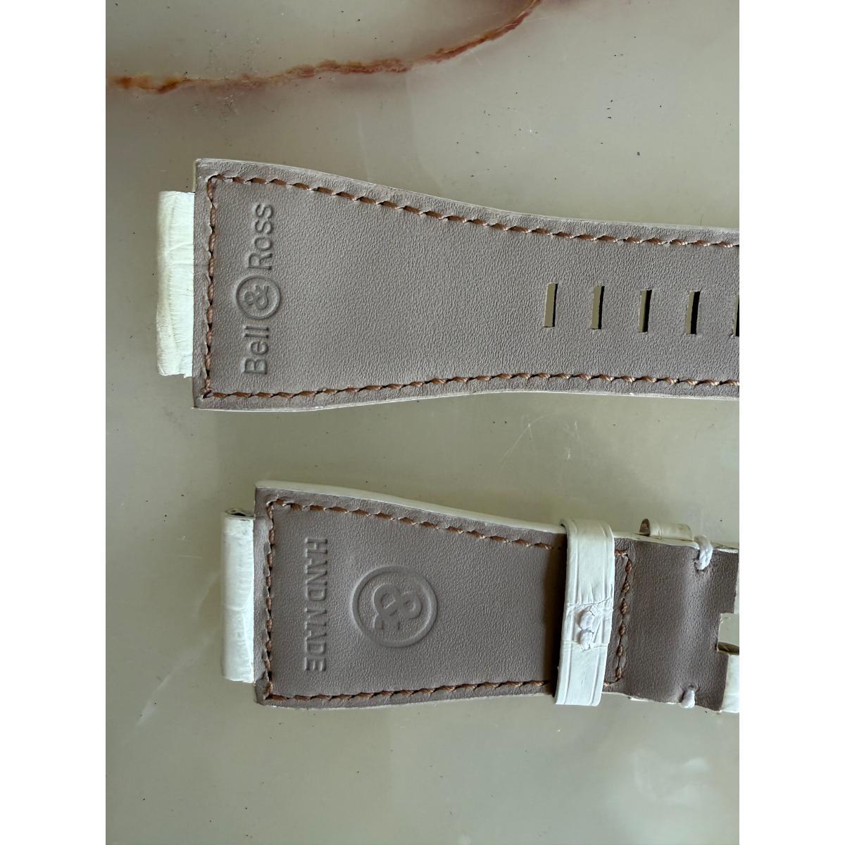 Authentic Bell & Ross White Alligator Watch Strap Band 24mm