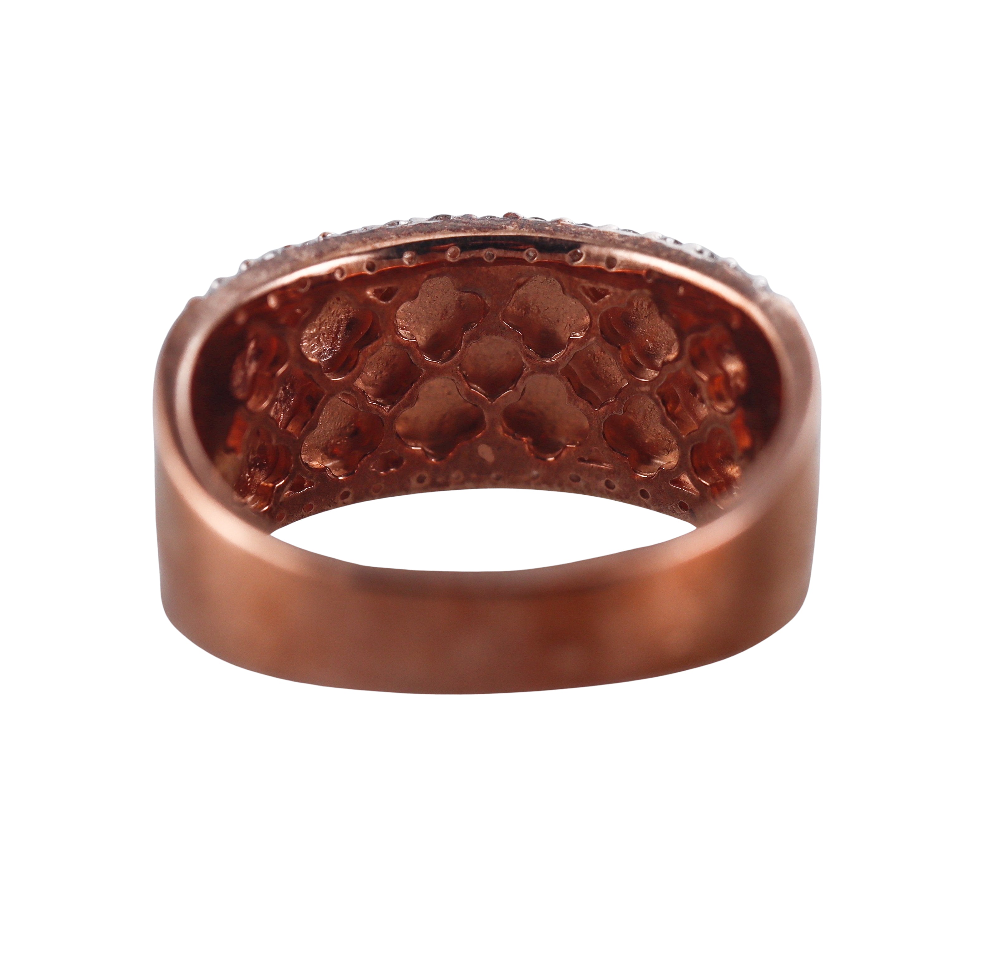 Kallati Rose Gold Diamond Band Ring