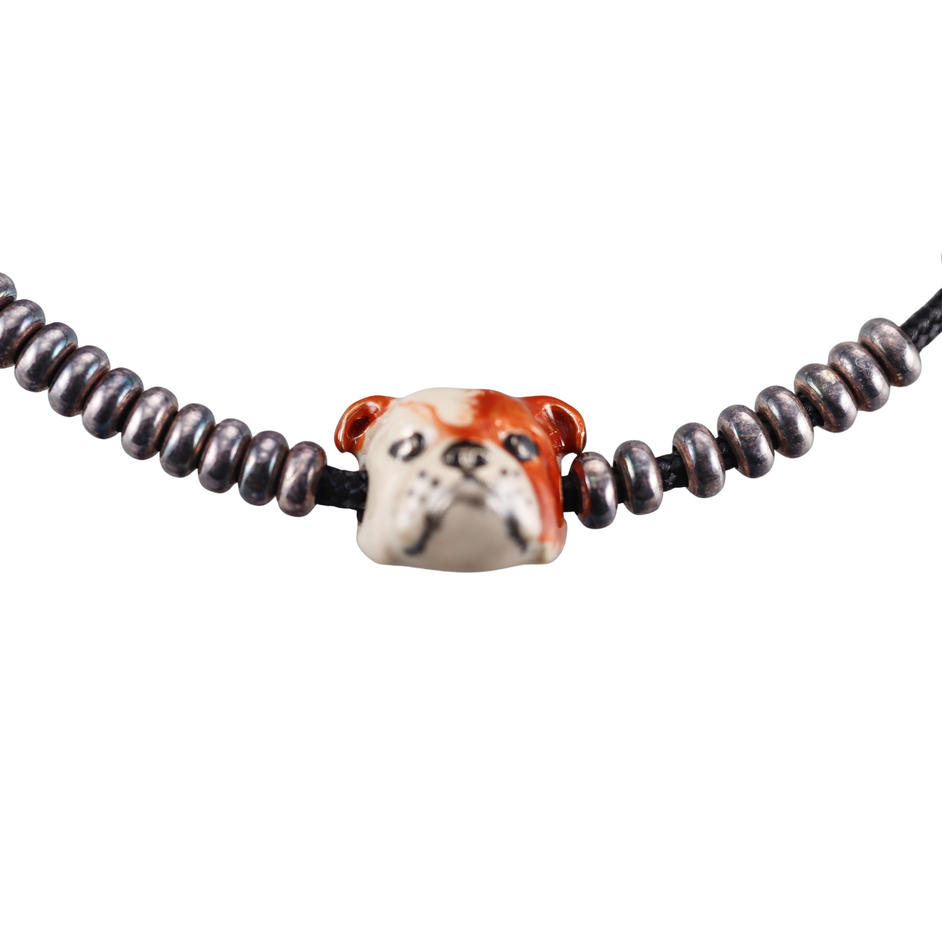 Dog Fever Sterling Silver One Charm French Bulldog Bracelet