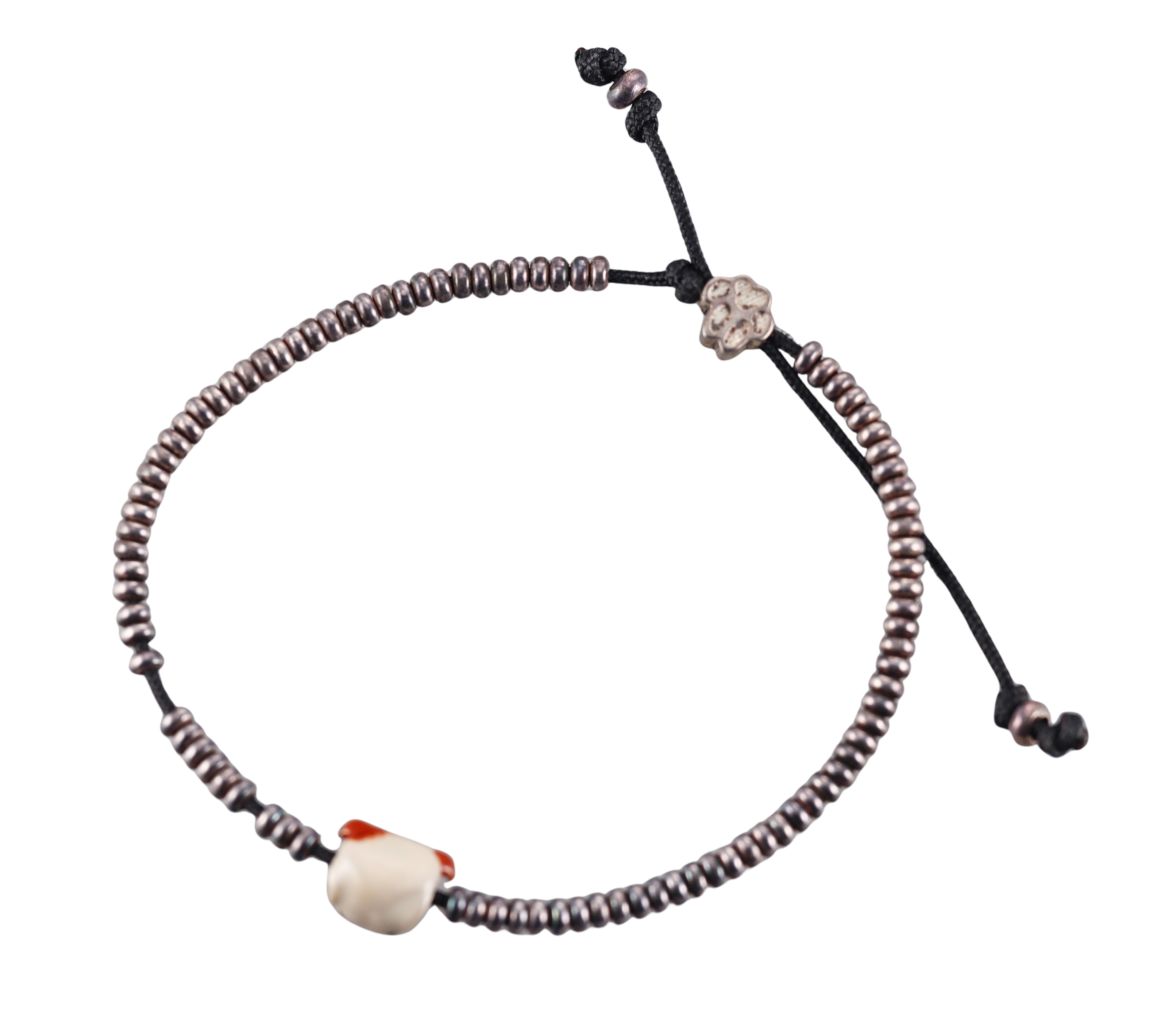 Dog Fever Sterling Silver One Charm French Bulldog Bracelet