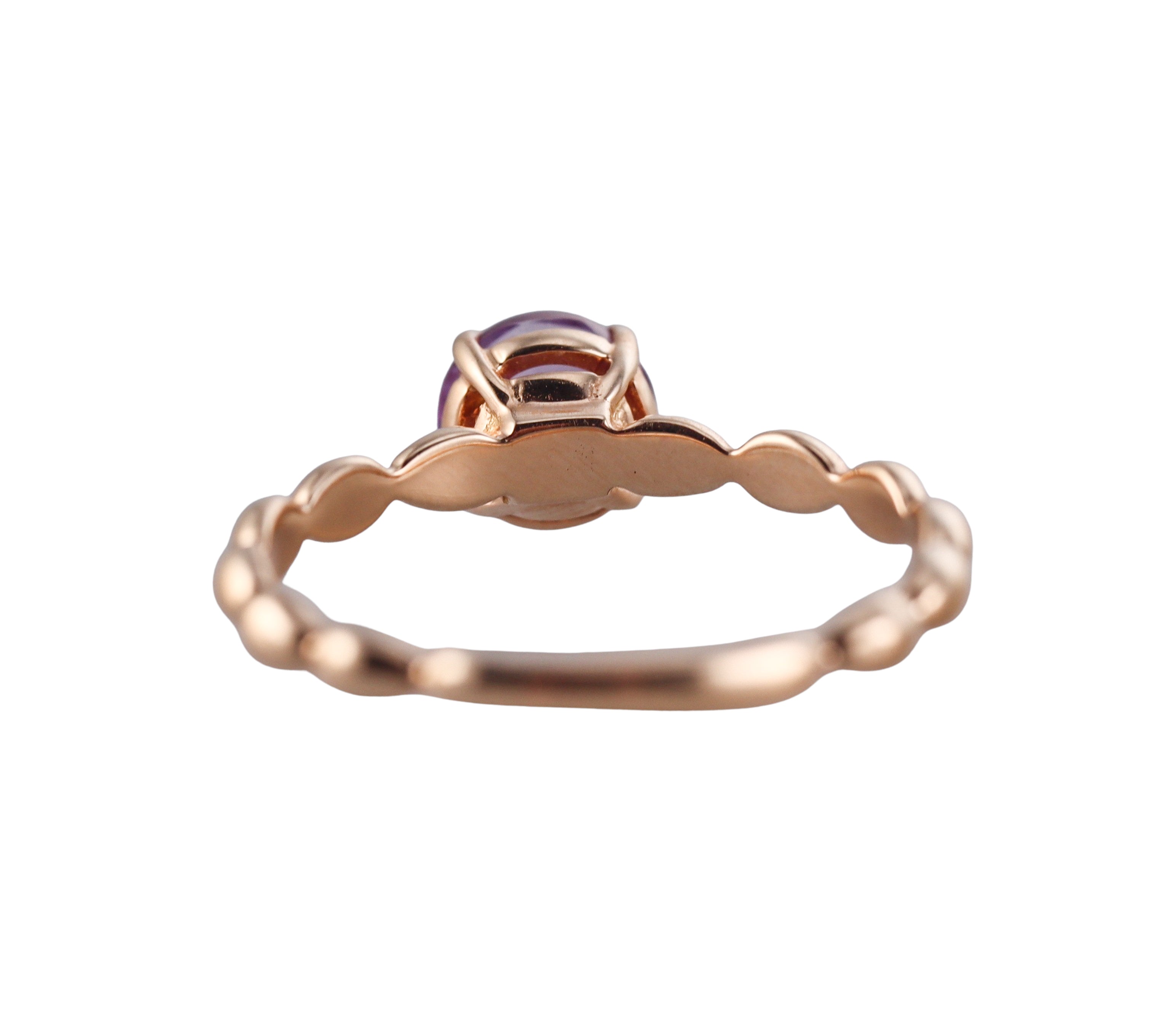 Kallati Gold Amethyst Diamond Ring