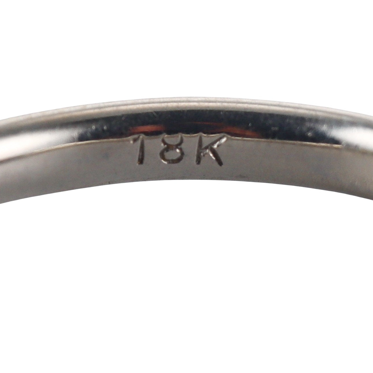 Art Deco Blossom 18k Gold Wedding Band Ring