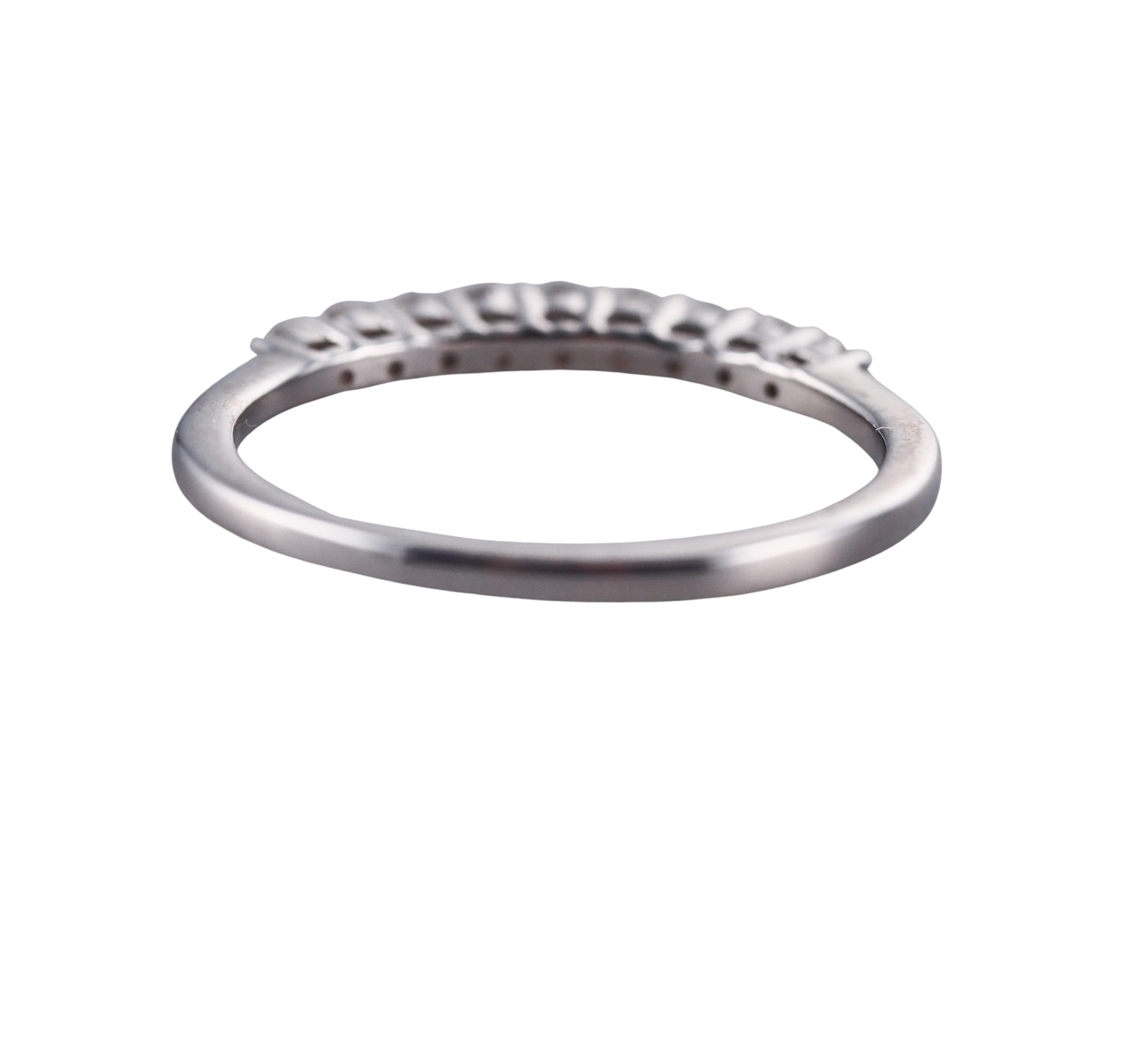 Kallati White Gold Diamond Wedding Band Ring