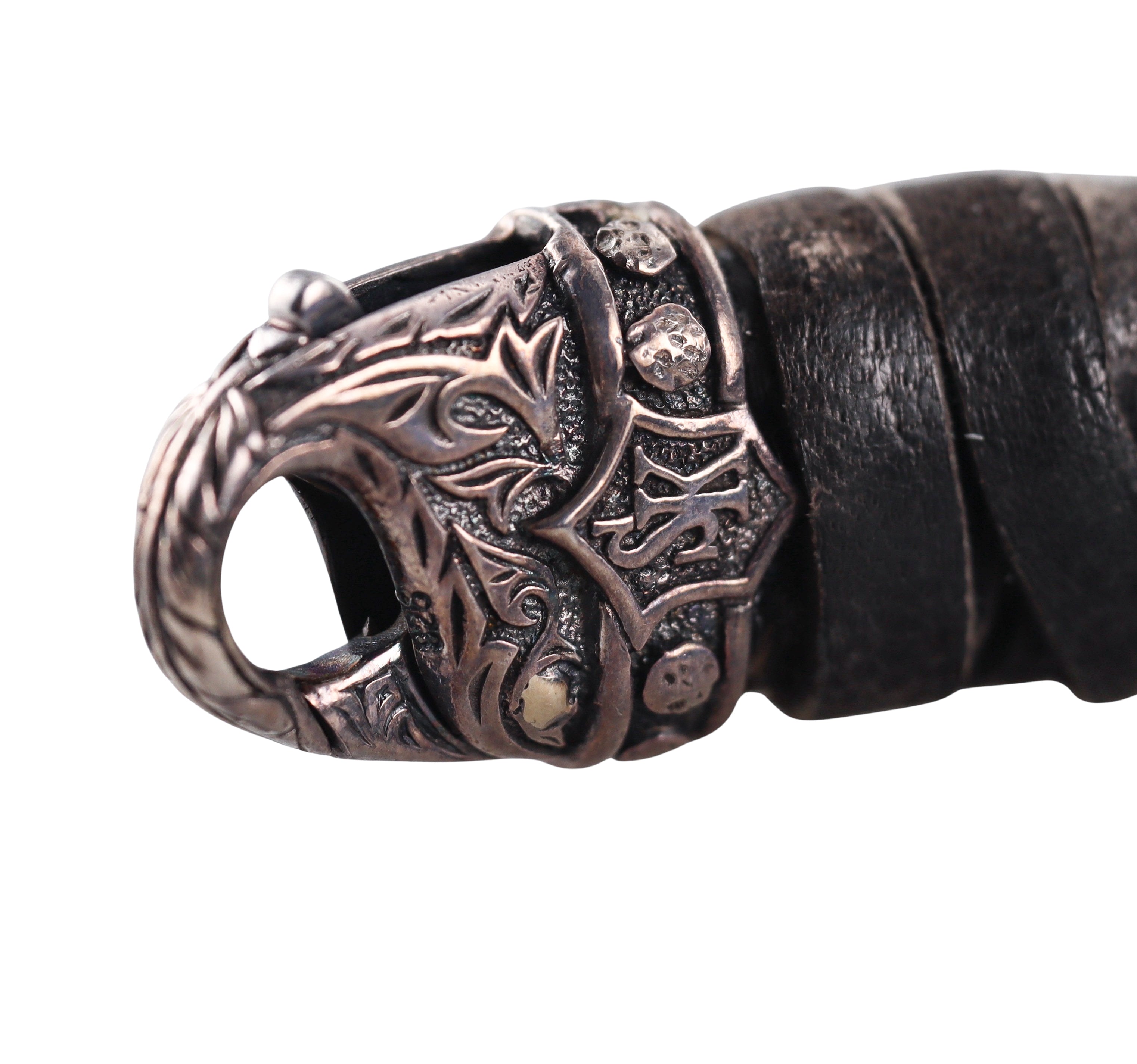 Scott Kay Sterling Silver Leather Bracelet