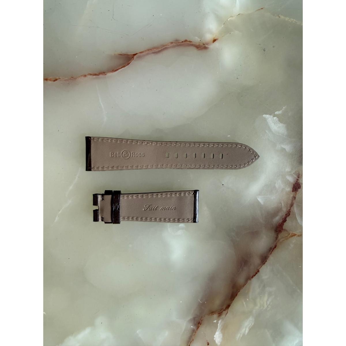 Authentic Bell & Ross Brown Leather Watch Strap Band 22mm