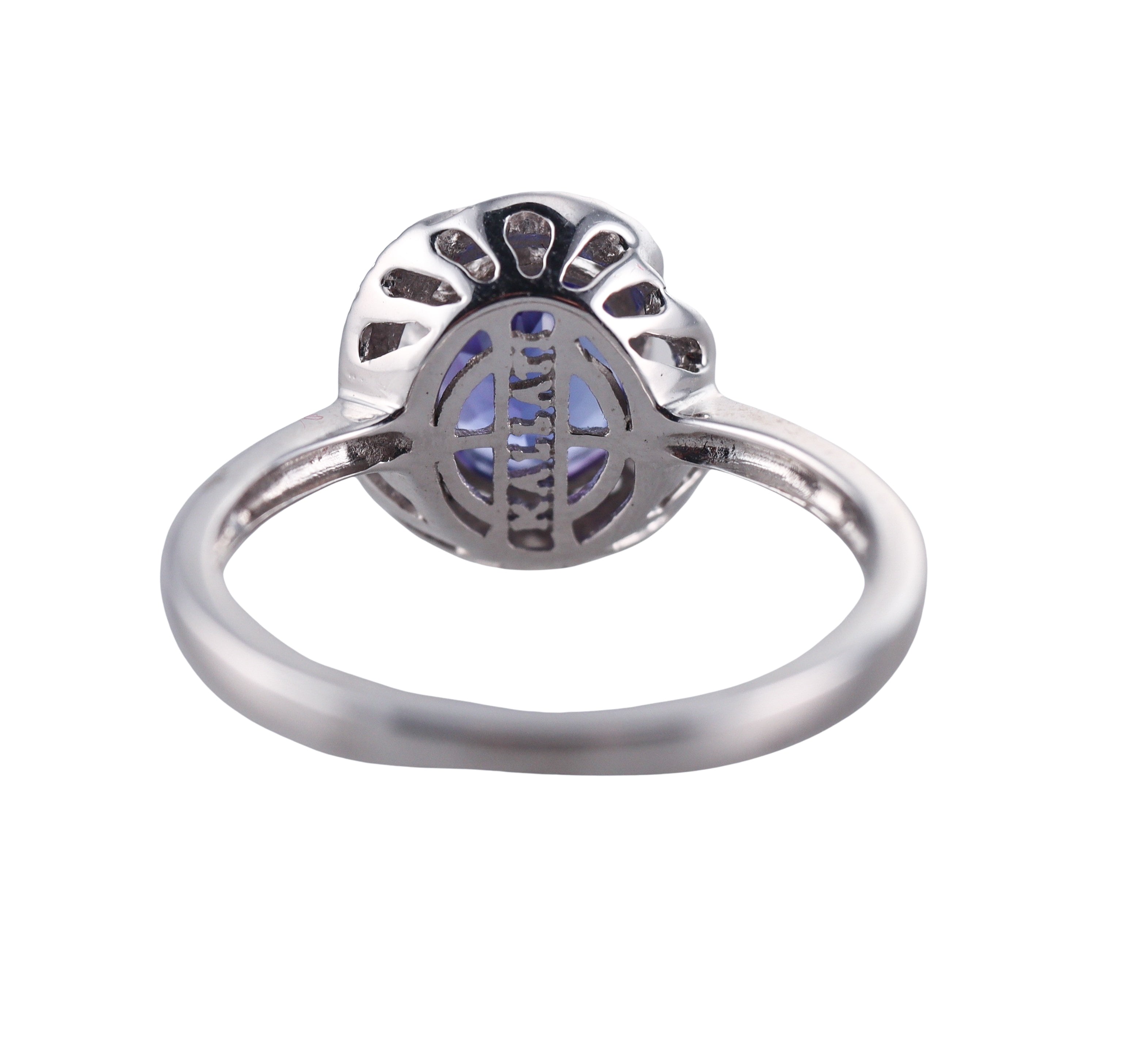 Kallati White Gold Diamond Tanzanite Ring