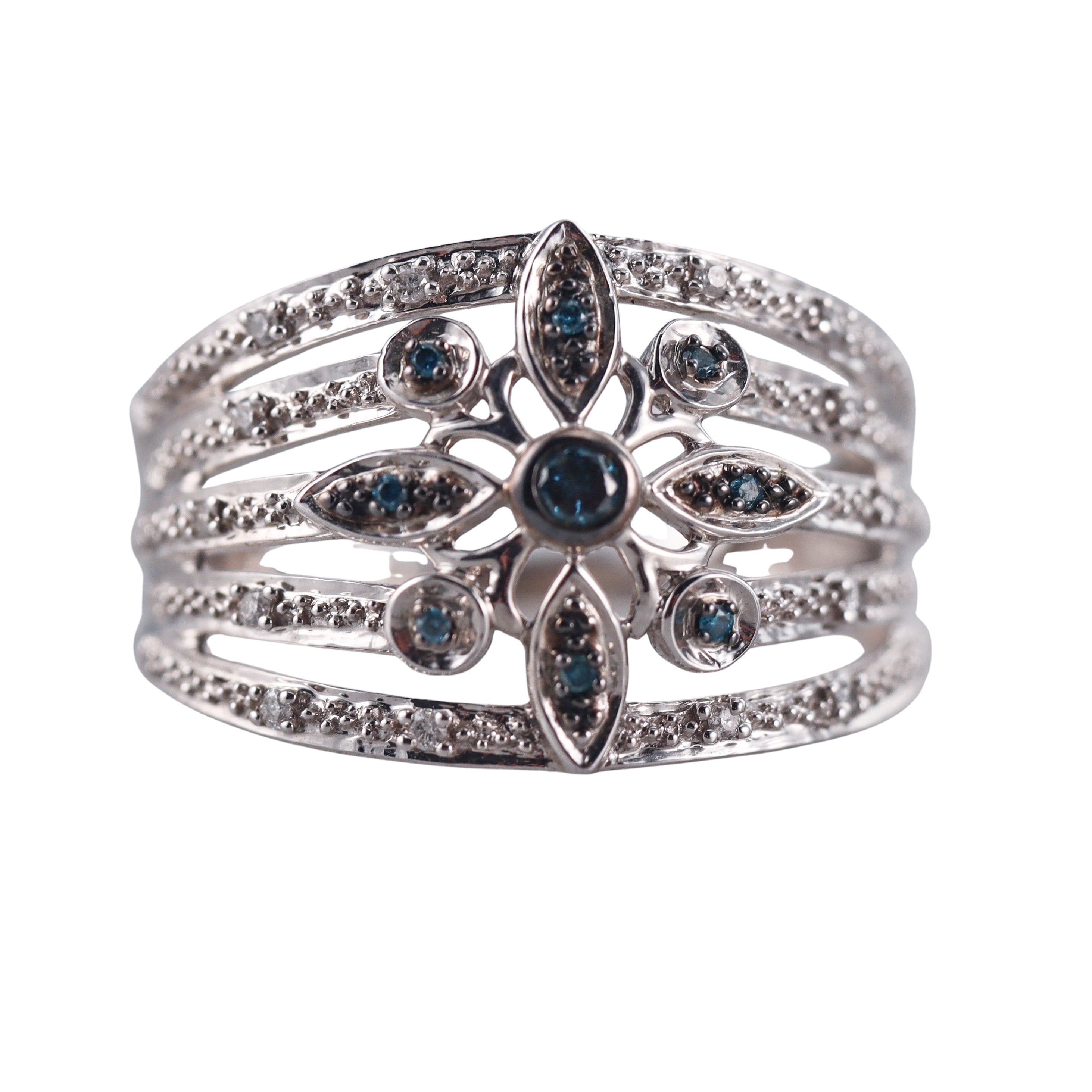 Kallati White Gold Fancy Diamond Ring