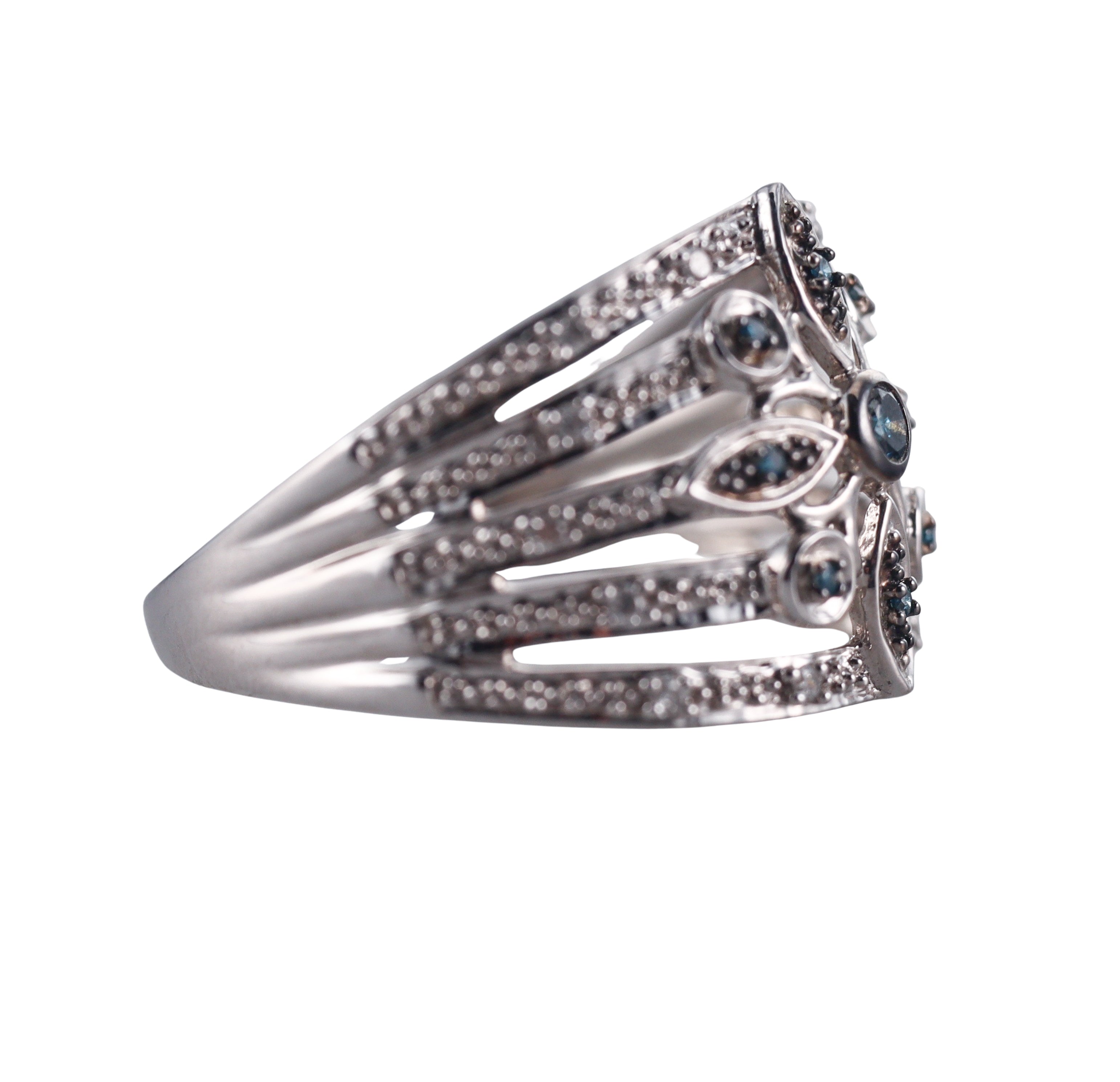 Kallati White Gold Fancy Diamond Ring
