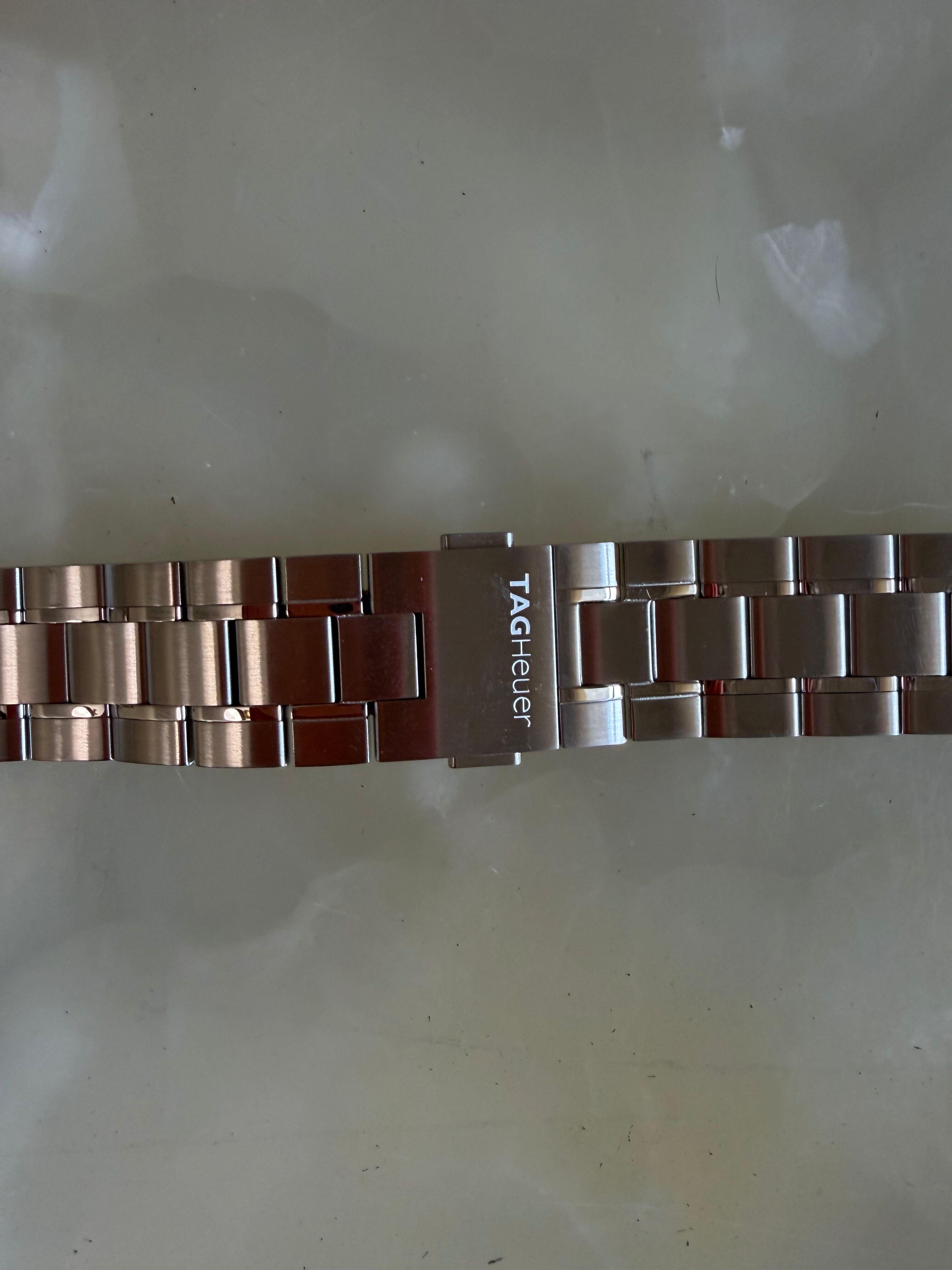 Authentic TAG Heuer Carrera Calibre 1887 Steel Watch Bracelet 20mm BA0720 FAA043