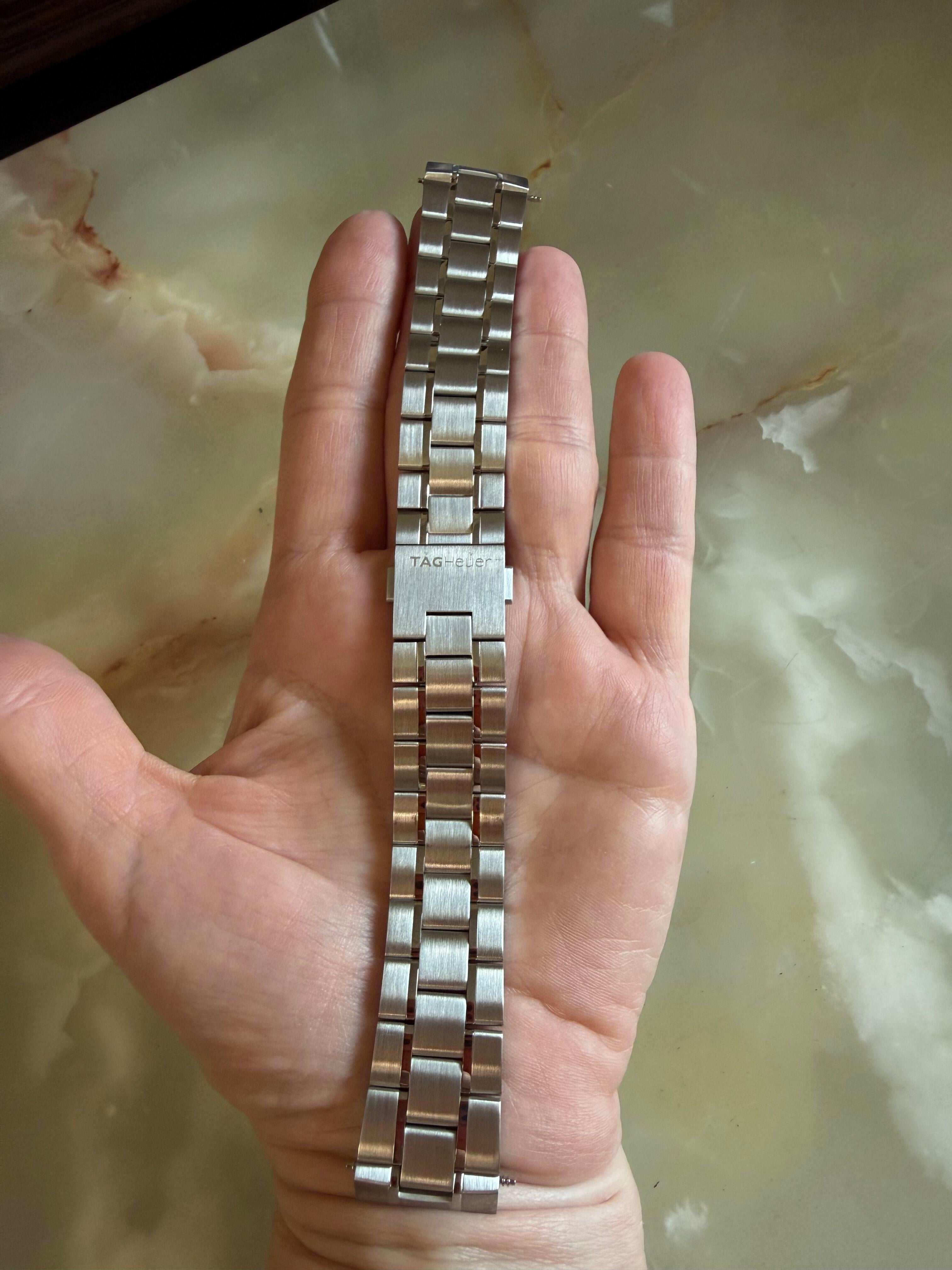 Authentic TAG Heuer Carrera Calibre 1887 Steel Watch Bracelet 20mm BA0720 FAA043