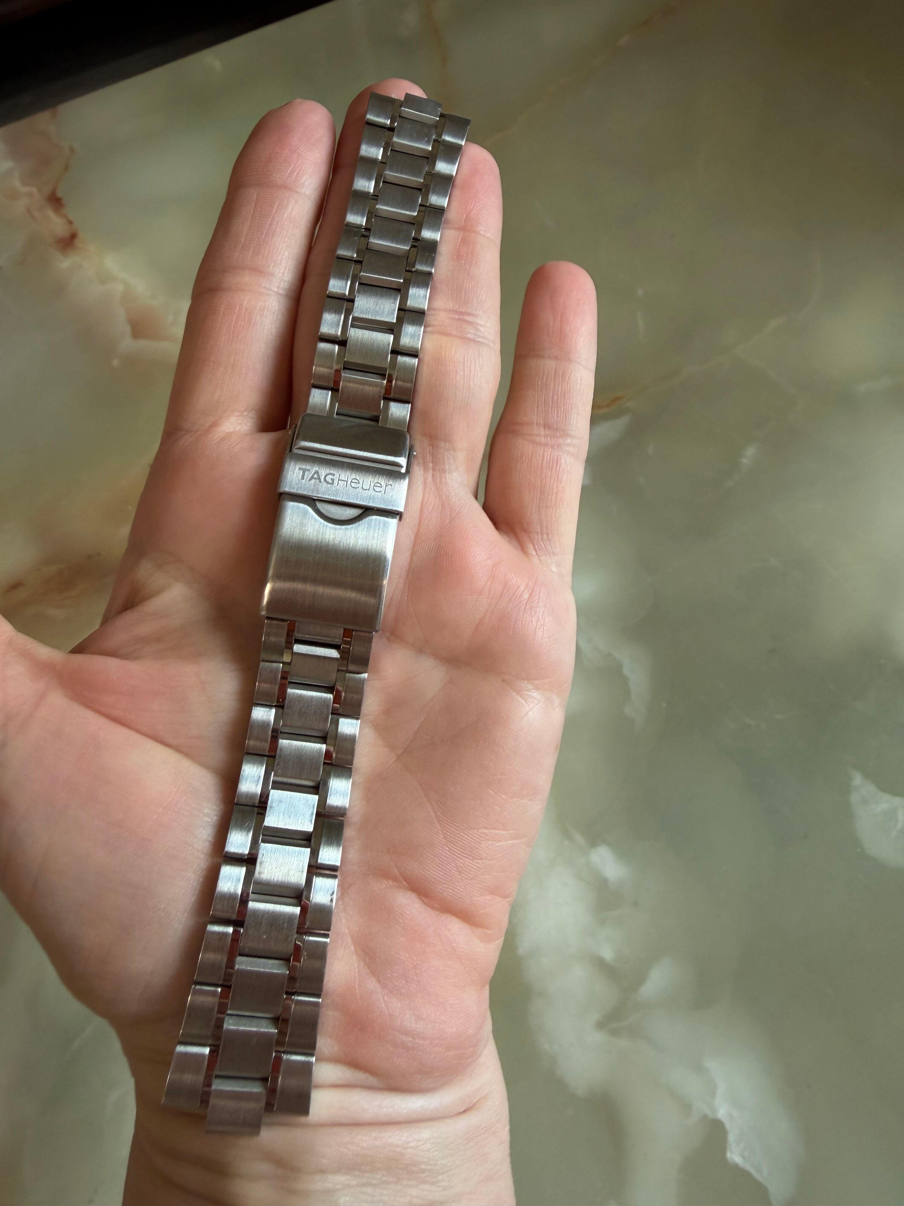 Authentic TAG Heuer Carrera Calibre 16 Steel Watch Bracelet 20mm BA0794 FAA021