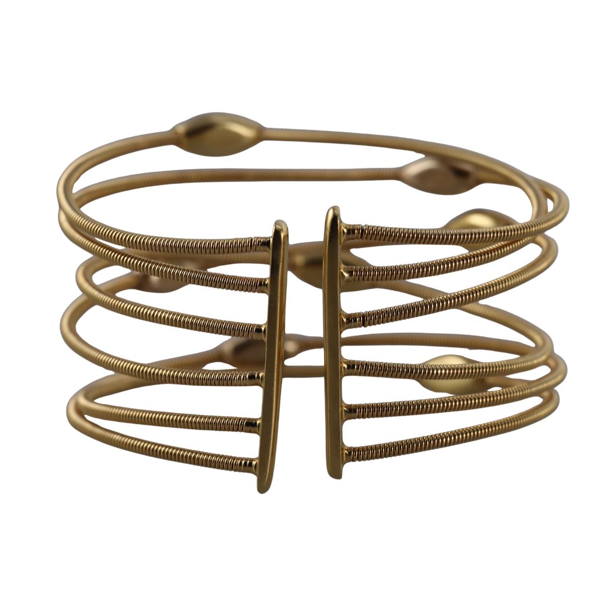 18k Yellow Gold Diamond Cuff Bracelet